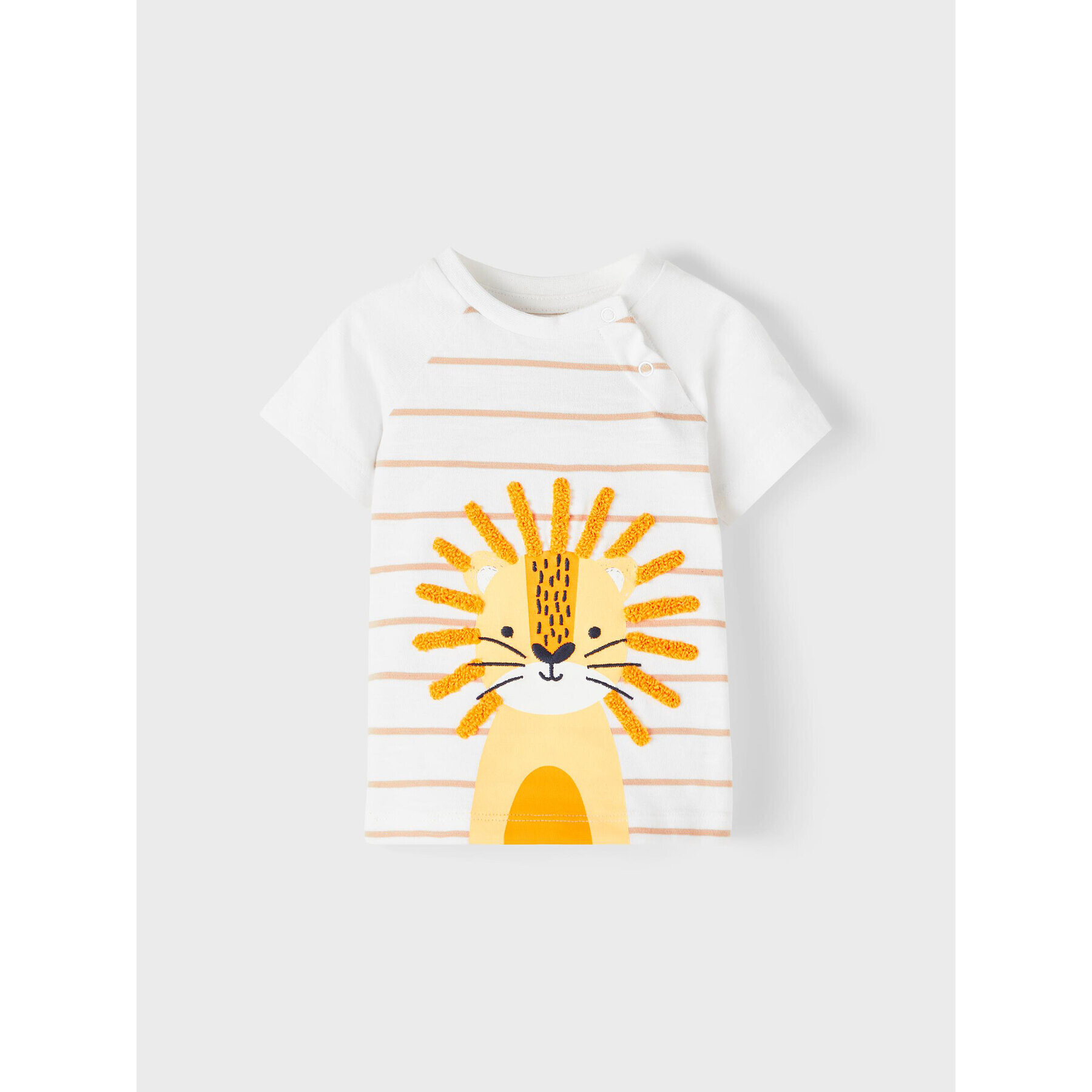 NAME IT Тишърт 13217670 Бял Regular Fit - Pepit.bg