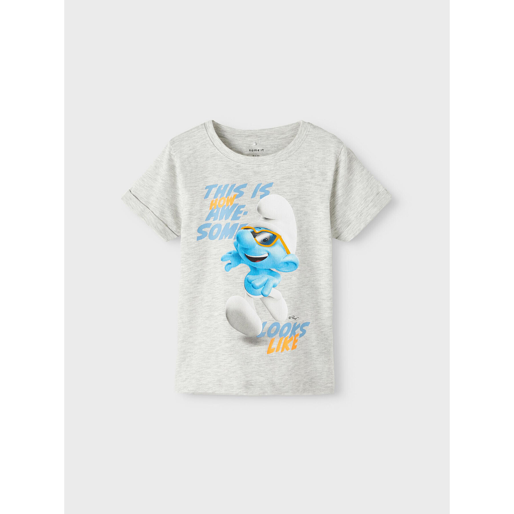 NAME IT Тишърт 13217834 Сив Regular Fit - Pepit.bg