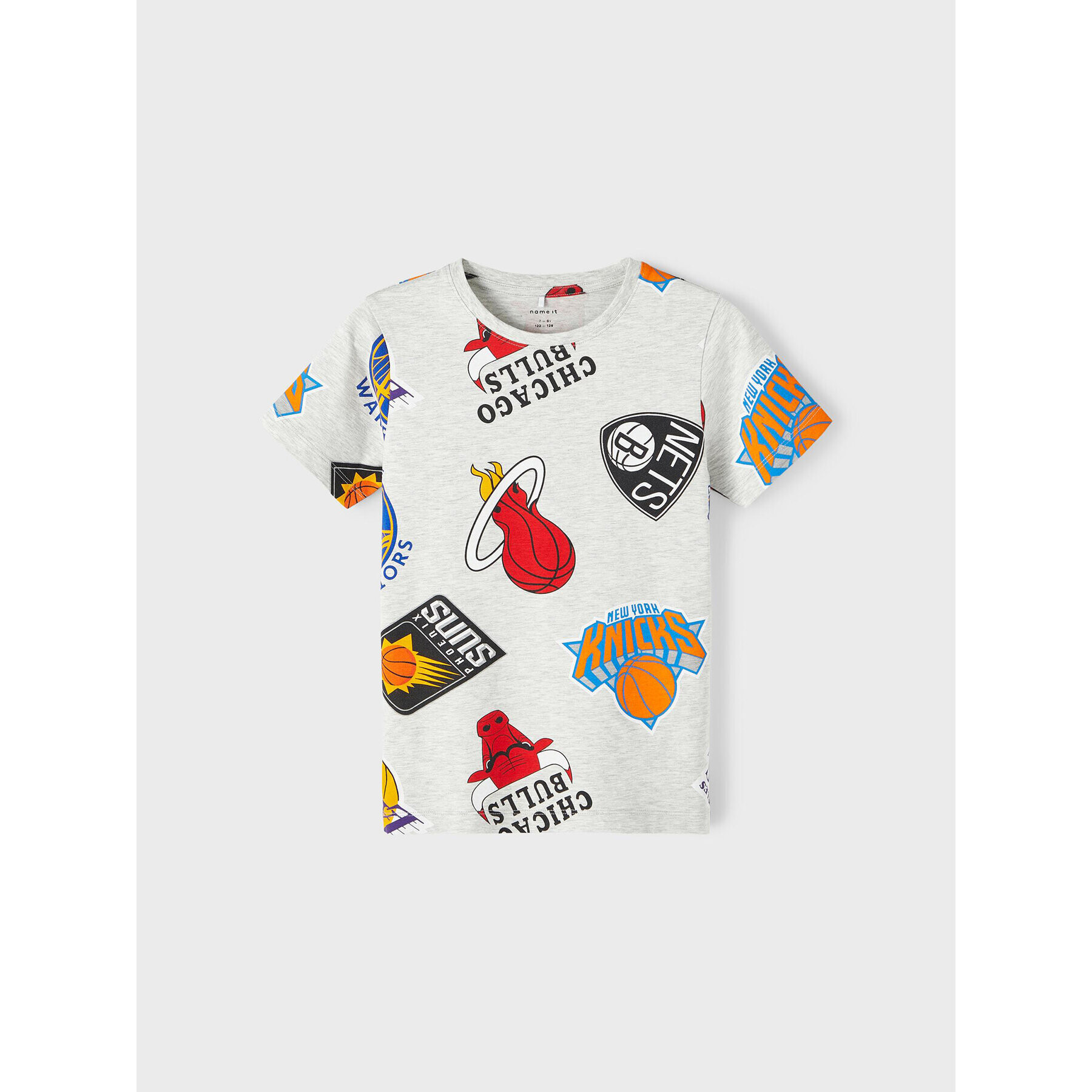 NAME IT Тишърт 13217981 Сив Regular Fit - Pepit.bg