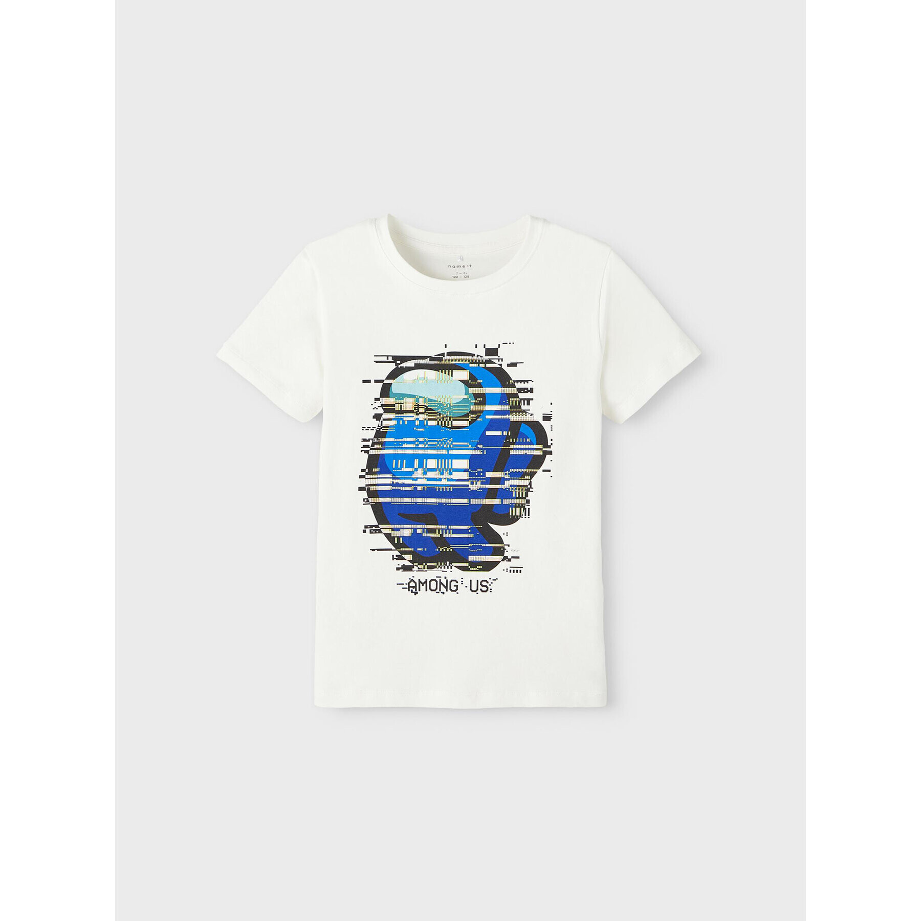 NAME IT Тишърт 13221201 Бял Regular Fit - Pepit.bg