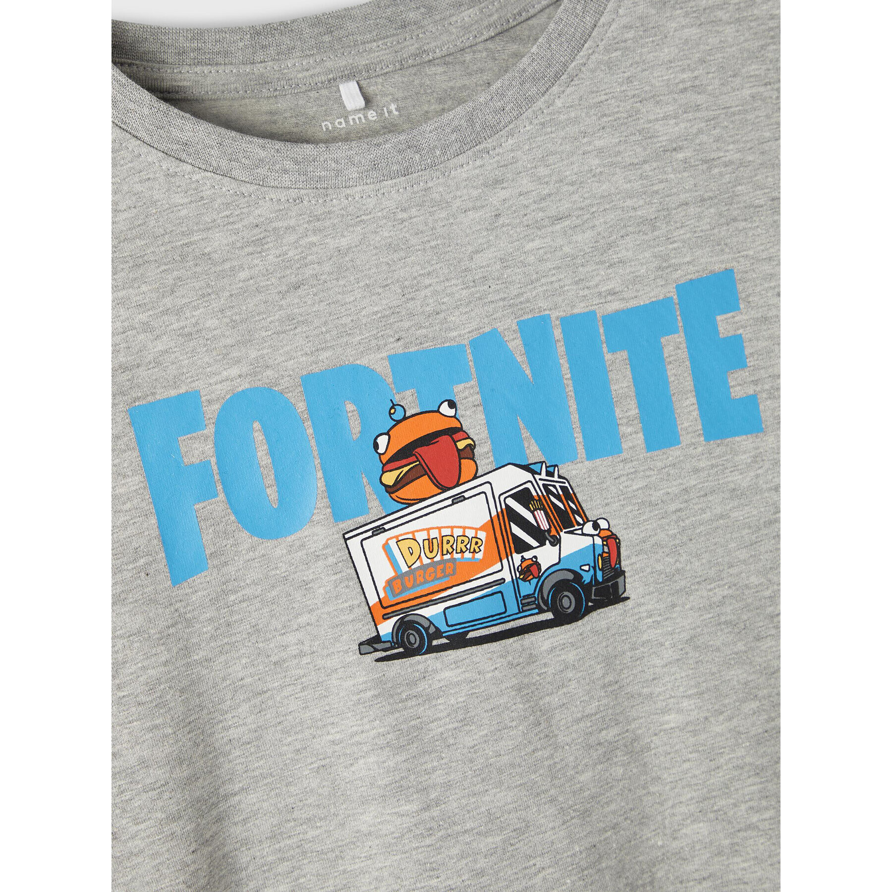 NAME IT Тишърт Fornite 13208249 Сив Regular Fit - Pepit.bg