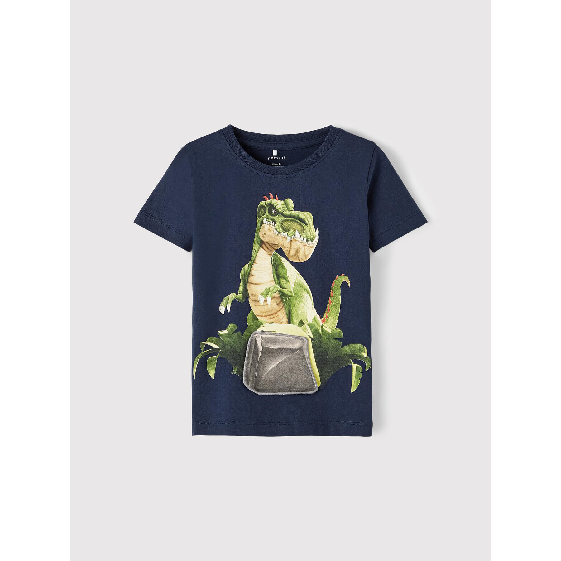 NAME IT Тишърт GIGANTOSAURUS 13199876 Тъмносин Regular Fit - Pepit.bg