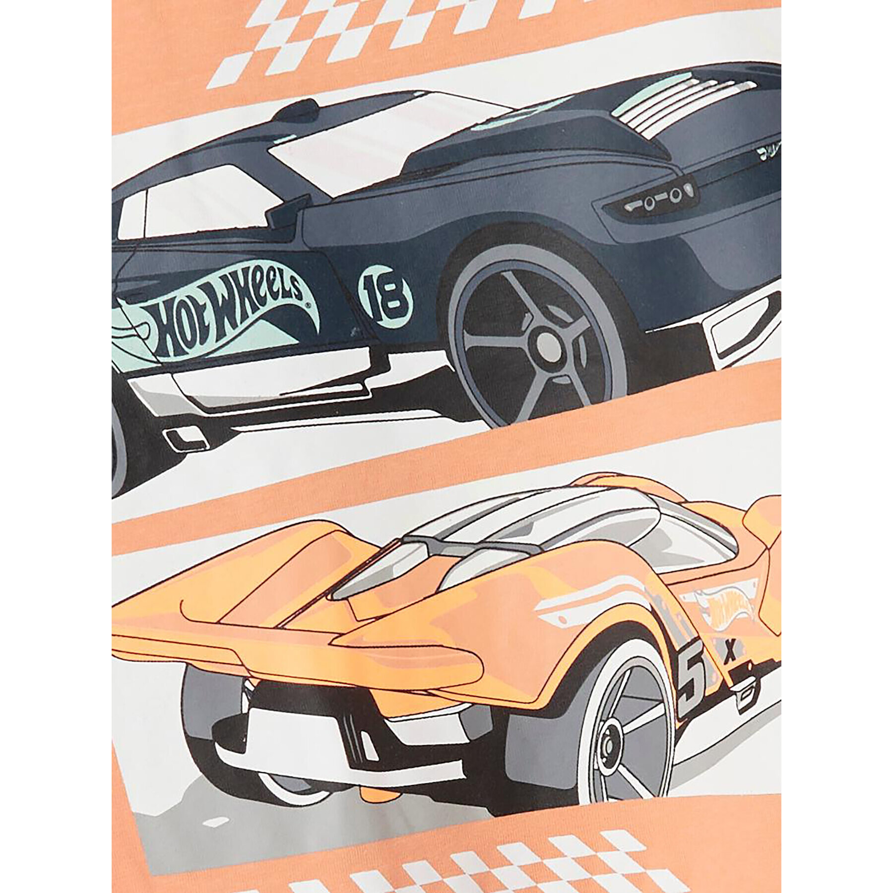 NAME IT Тишърт HOT WHEELS 13203566 Оранжев Regular Fit - Pepit.bg