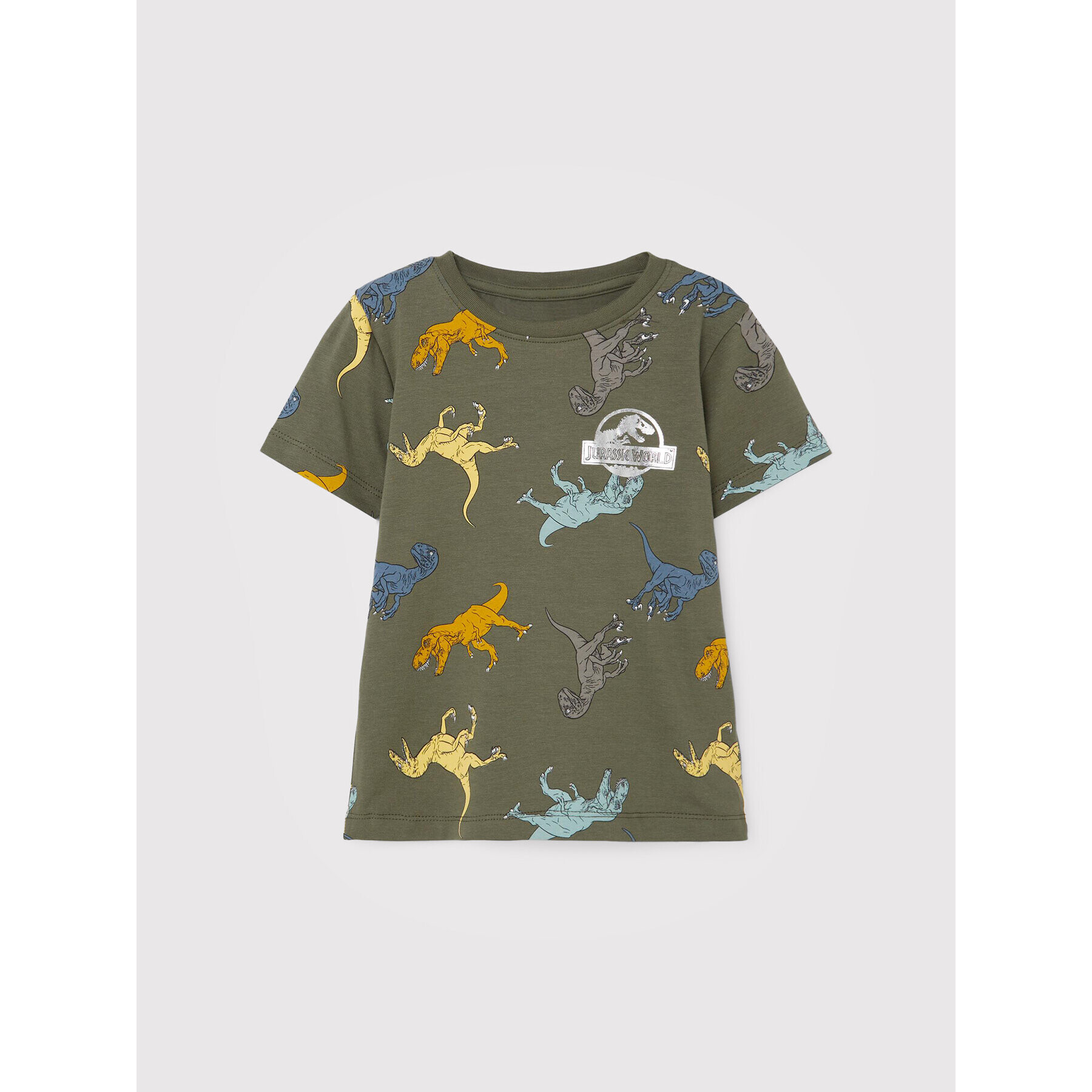 NAME IT Тишърт Jurassic World 13205227 Зелен Regular Fit - Pepit.bg