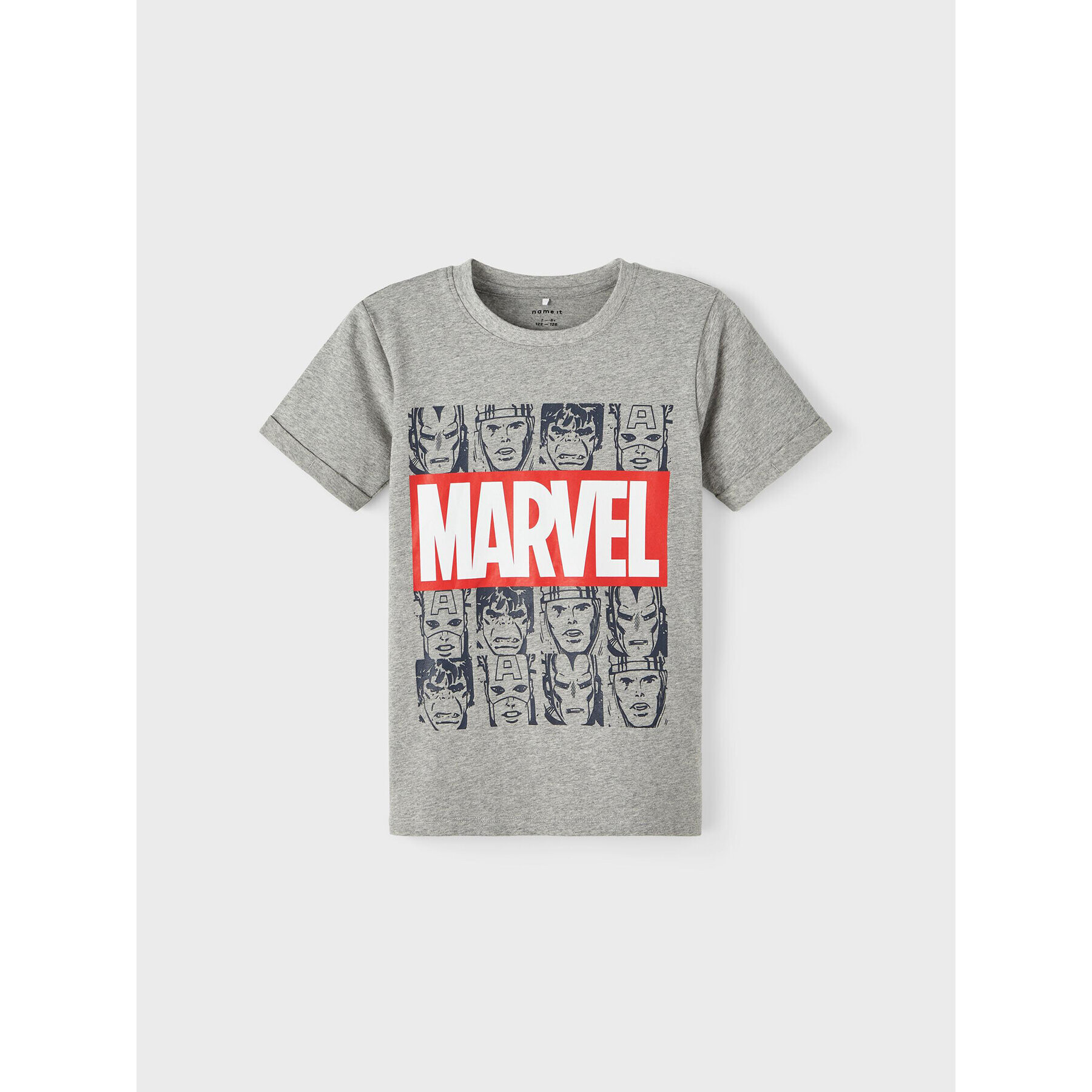 NAME IT Тишърт MARVEL 13215747 Сив Regular Fit - Pepit.bg