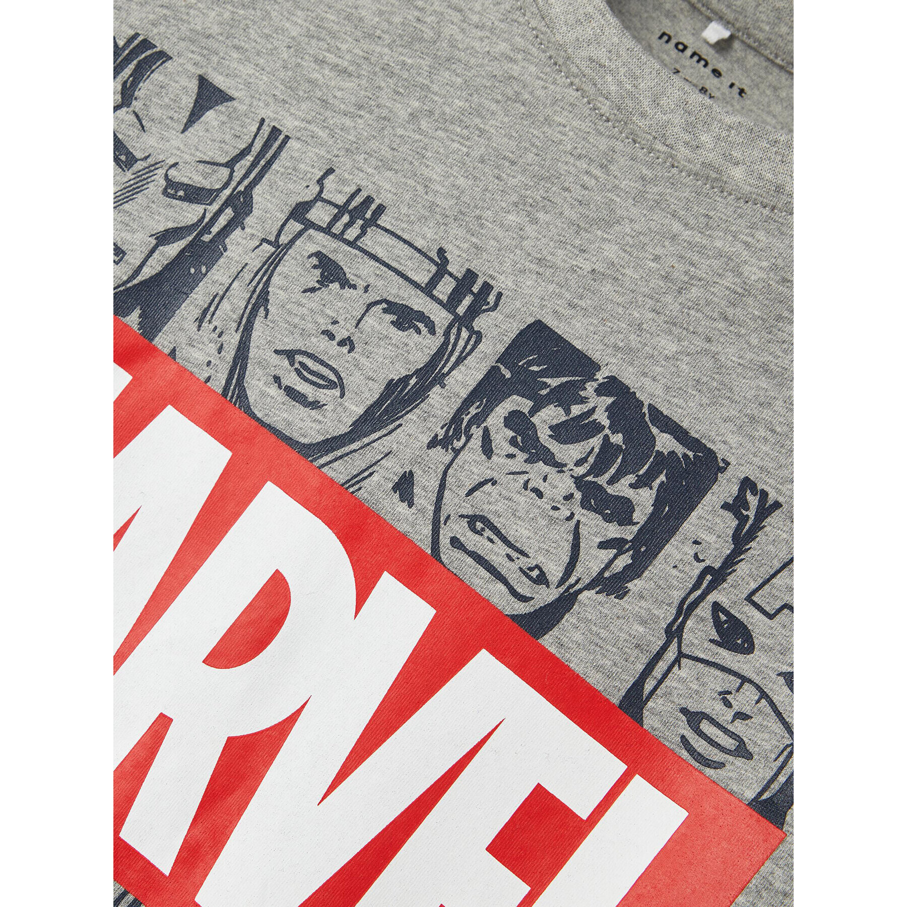 NAME IT Тишърт MARVEL 13215747 Сив Regular Fit - Pepit.bg