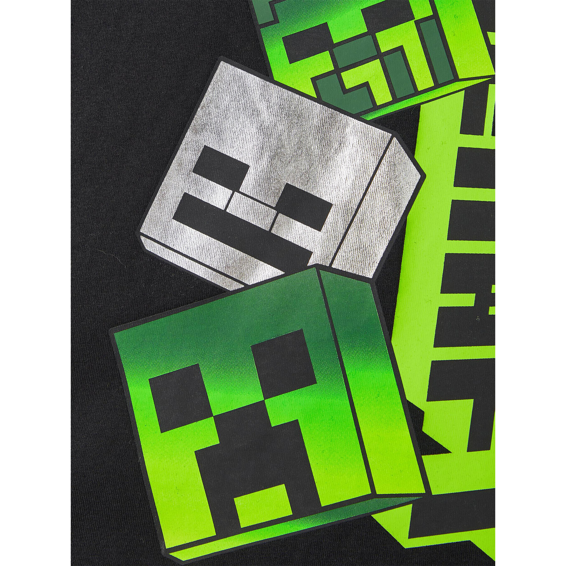 NAME IT Тишърт MINECRAFT 13215788 Черен Regular Fit - Pepit.bg