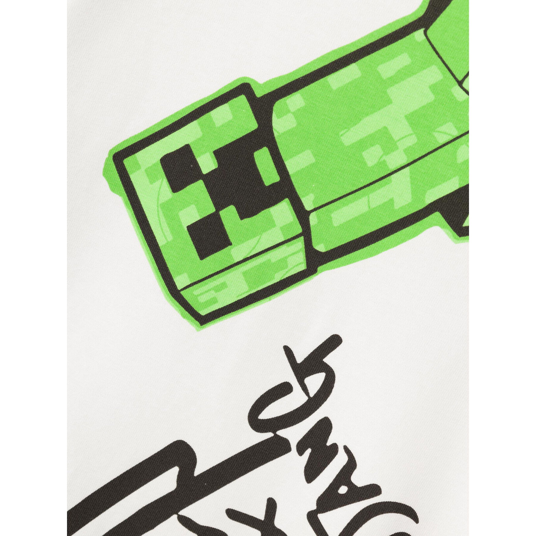 NAME IT Тишърт MINECRAFT 13219918 Бял Regular Fit - Pepit.bg