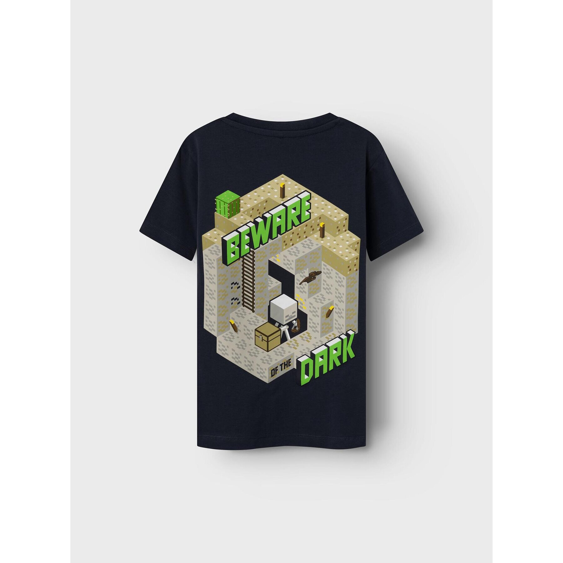 NAME IT Тишърт MINECRAFT 13223582 Тъмносин Regular Fit - Pepit.bg