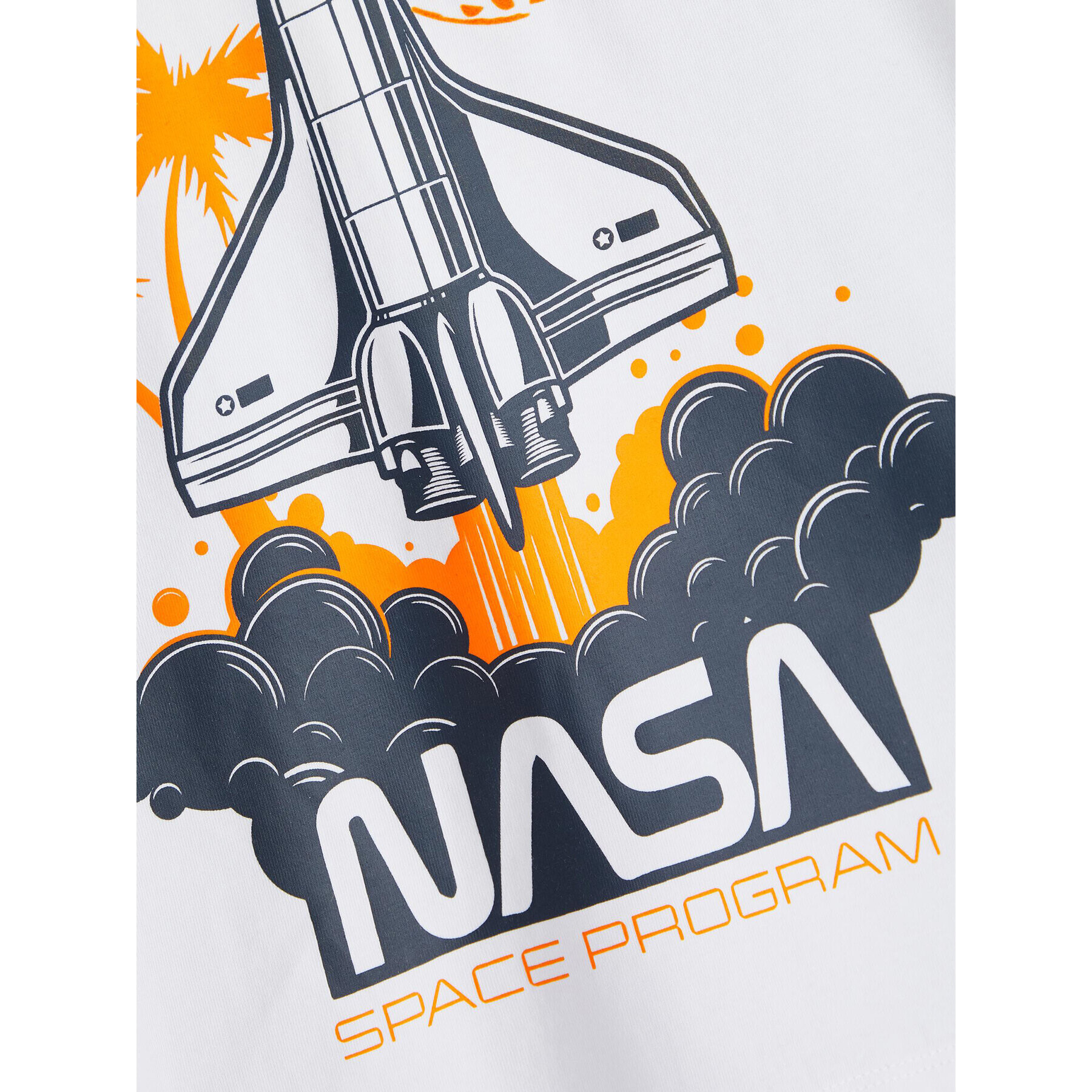 NAME IT Тишърт NASA 13199848 Бял Regular Fit - Pepit.bg