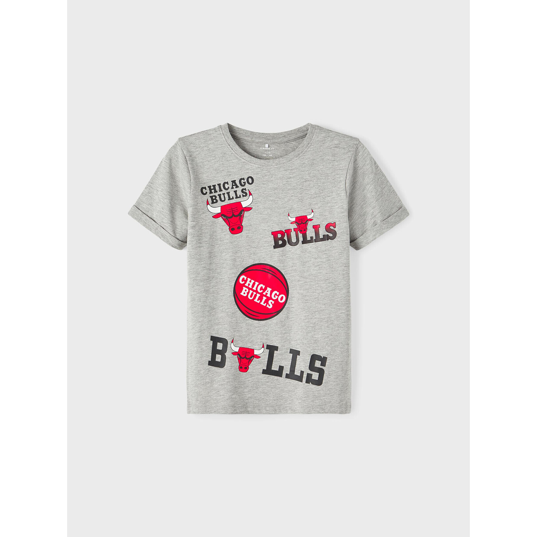 NAME IT Тишърт NBA 13211626 Сив Regular Fit - Pepit.bg