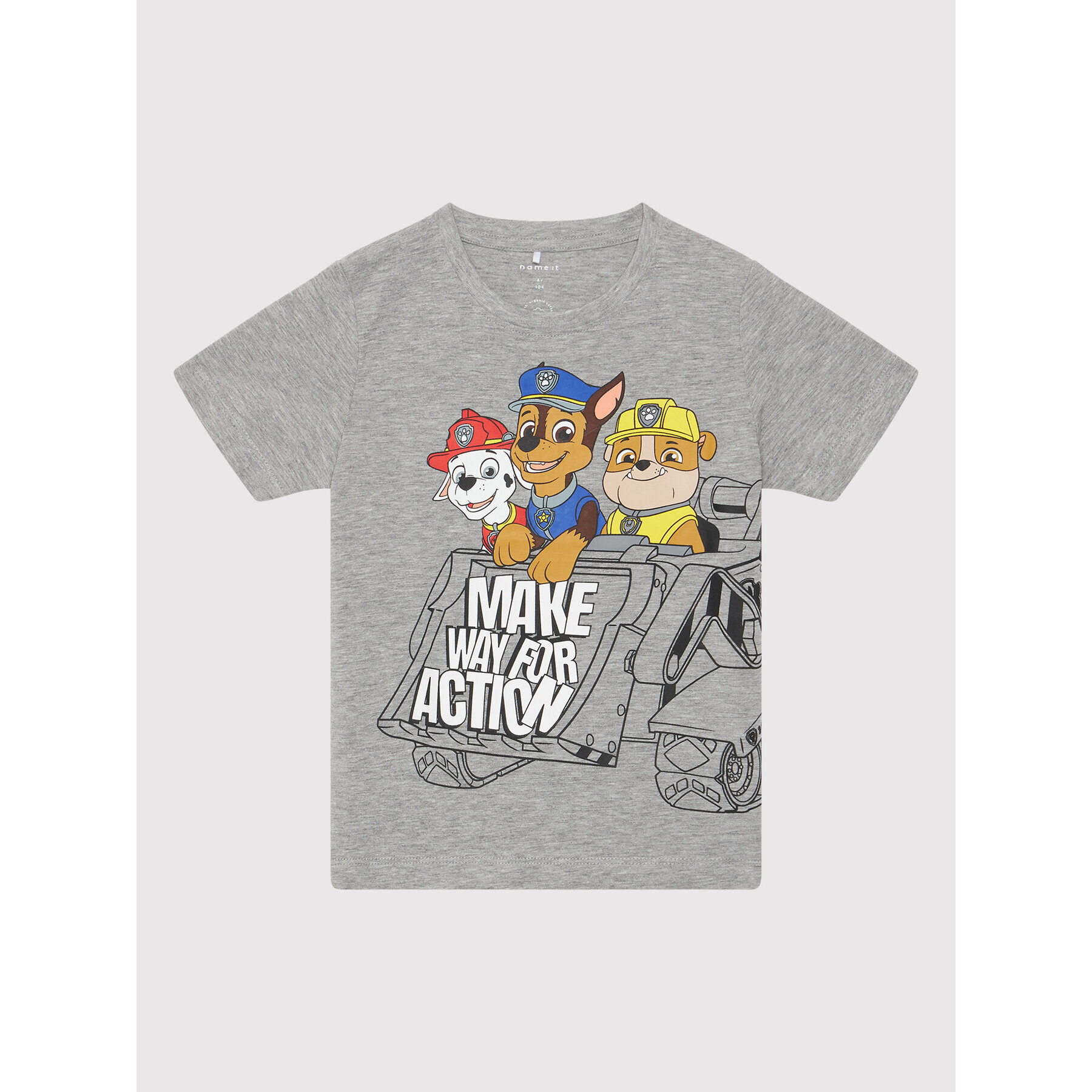 NAME IT Тишърт PAW PATROL 13199796 Сив Regular Fit - Pepit.bg