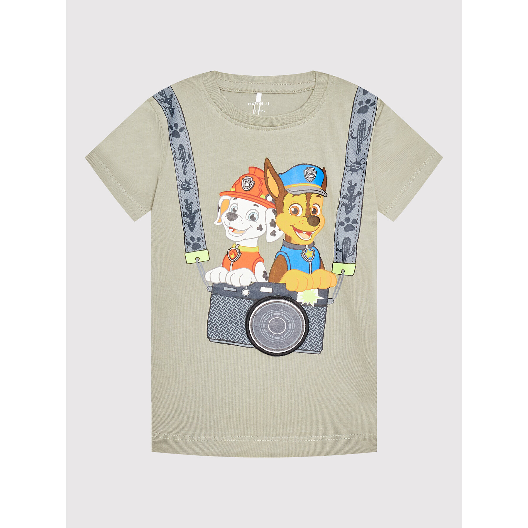 NAME IT Тишърт PAW PATROL 13203540 Зелен Regular Fit - Pepit.bg