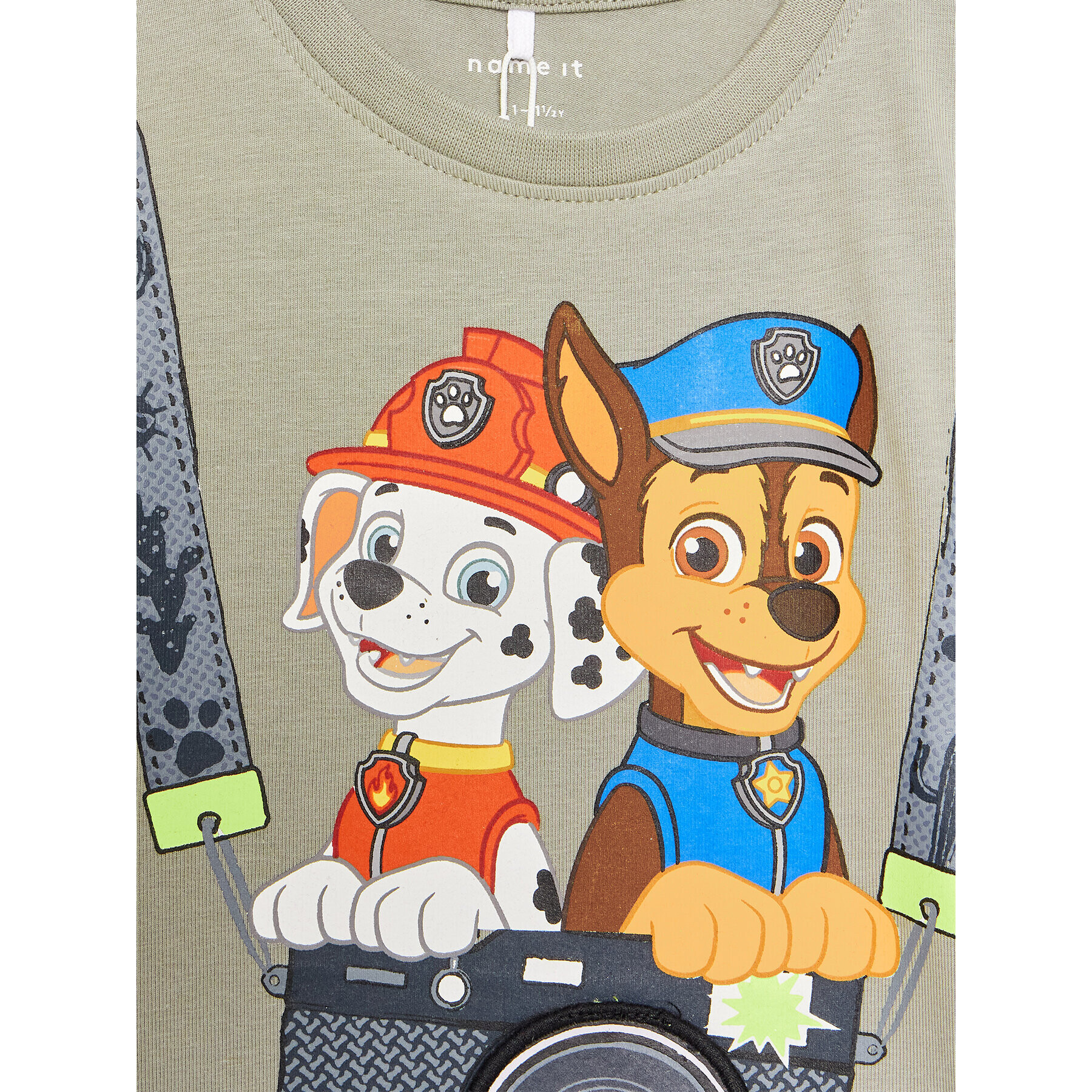 NAME IT Тишърт PAW PATROL 13203540 Зелен Regular Fit - Pepit.bg