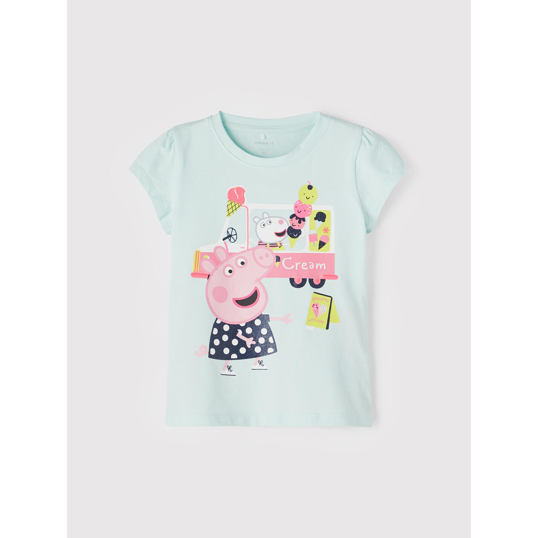 NAME IT Тишърт PEPPA PIG 13201304 Зелен Regular Fit - Pepit.bg