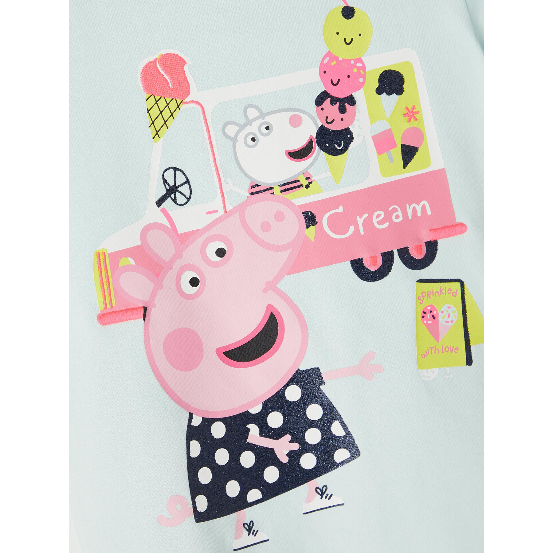 NAME IT Тишърт PEPPA PIG 13201304 Зелен Regular Fit - Pepit.bg