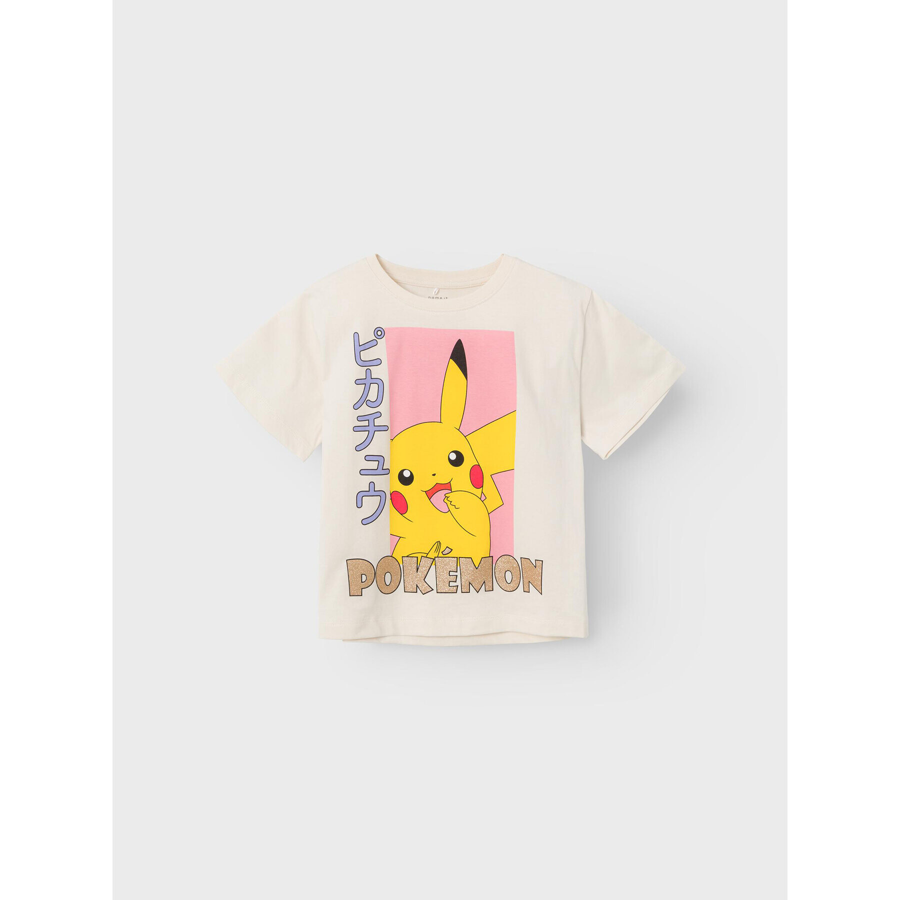 NAME IT Тишърт POKEMON Nabina 13226495 Бял Loose Fit - Pepit.bg