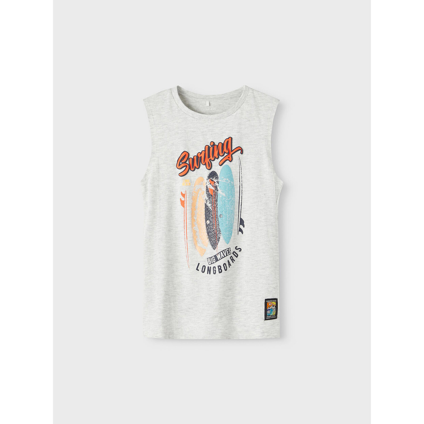 NAME IT топ 13213982 Сив Regular Fit - Pepit.bg