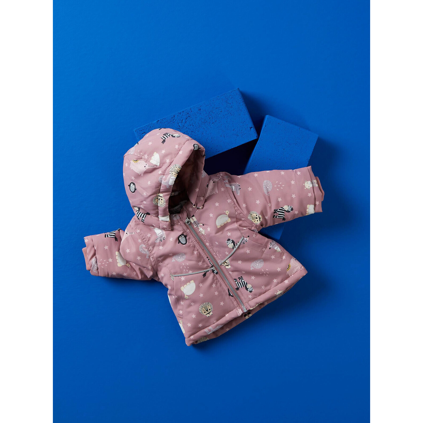 NAME IT Зимно яке 13206333 Розов Regular Fit - Pepit.bg