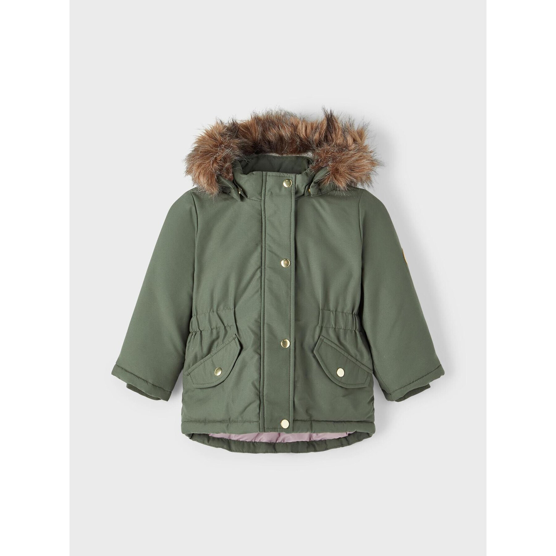 NAME IT Зимно яке 13216492 Зелен Regular Fit - Pepit.bg