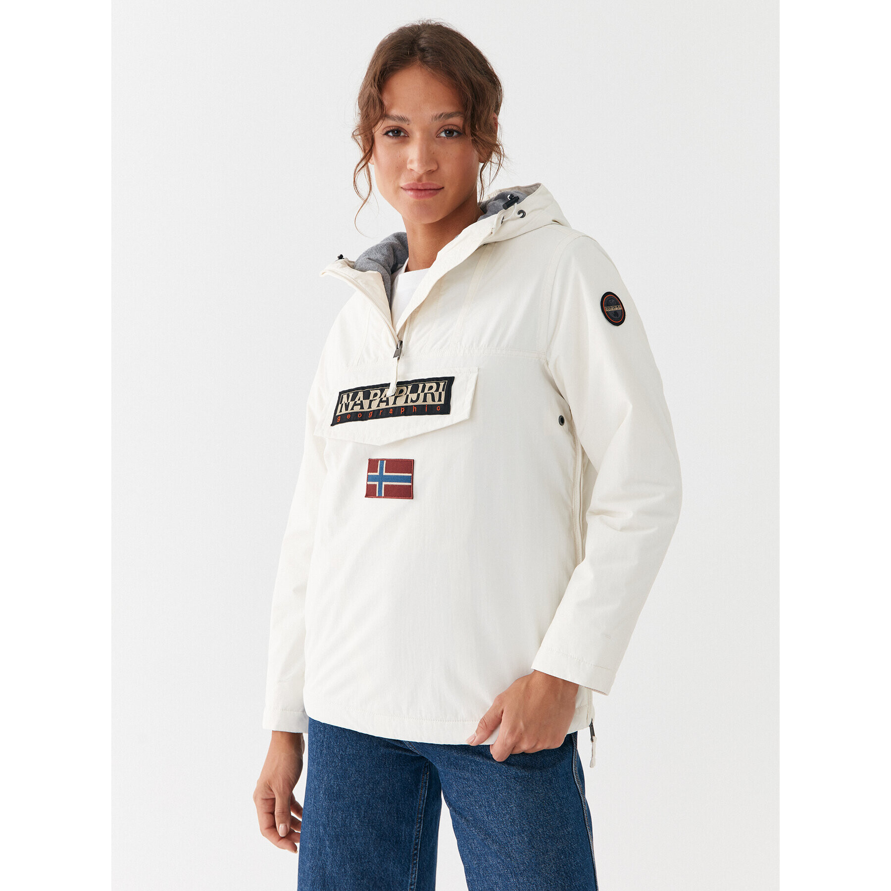 Napapijri Анорак NP0A4GM5 Екрю Regular Fit - Pepit.bg