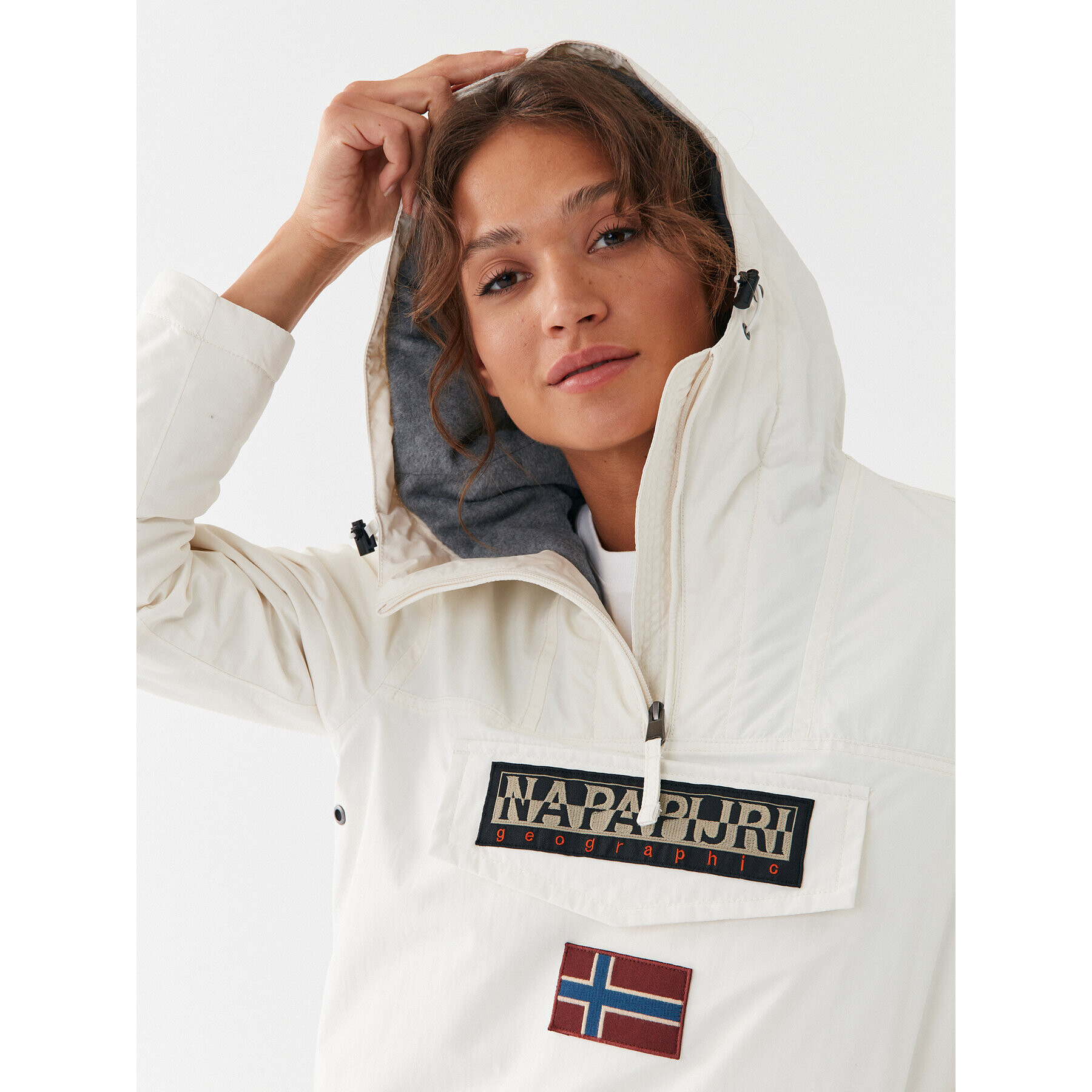 Napapijri Анорак NP0A4GM5 Екрю Regular Fit - Pepit.bg