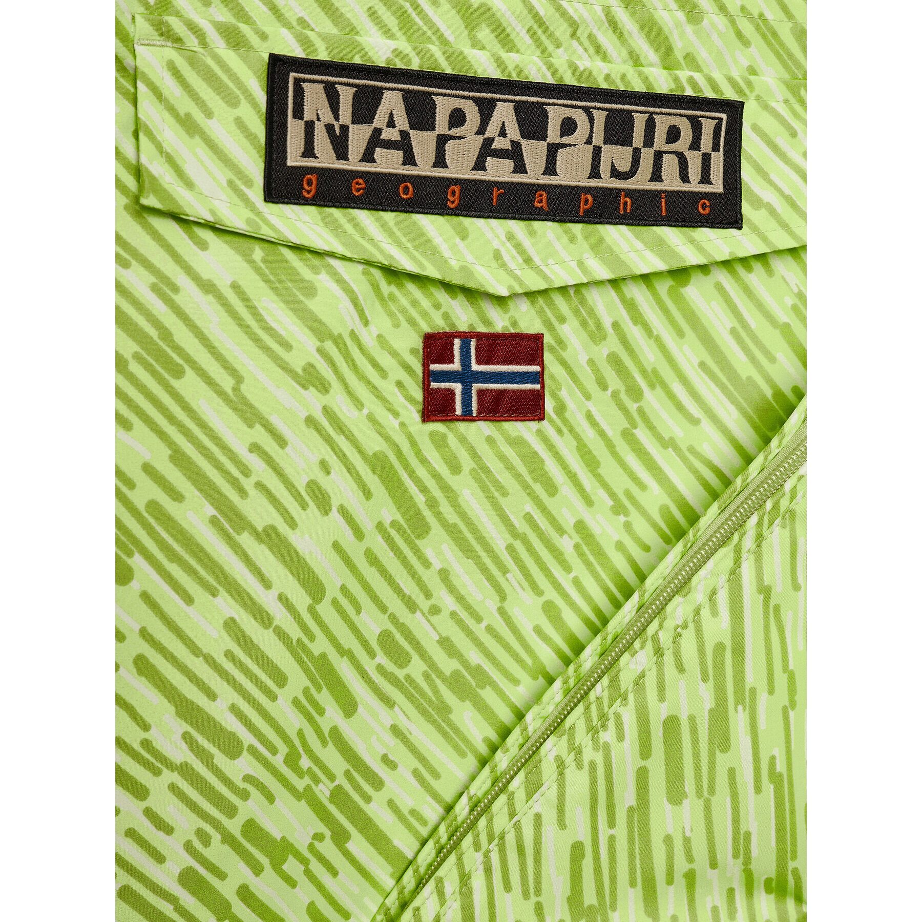 Napapijri Анорак Rainforest AOP 2 NP0A4GX9 M Зелен Regular Fit - Pepit.bg