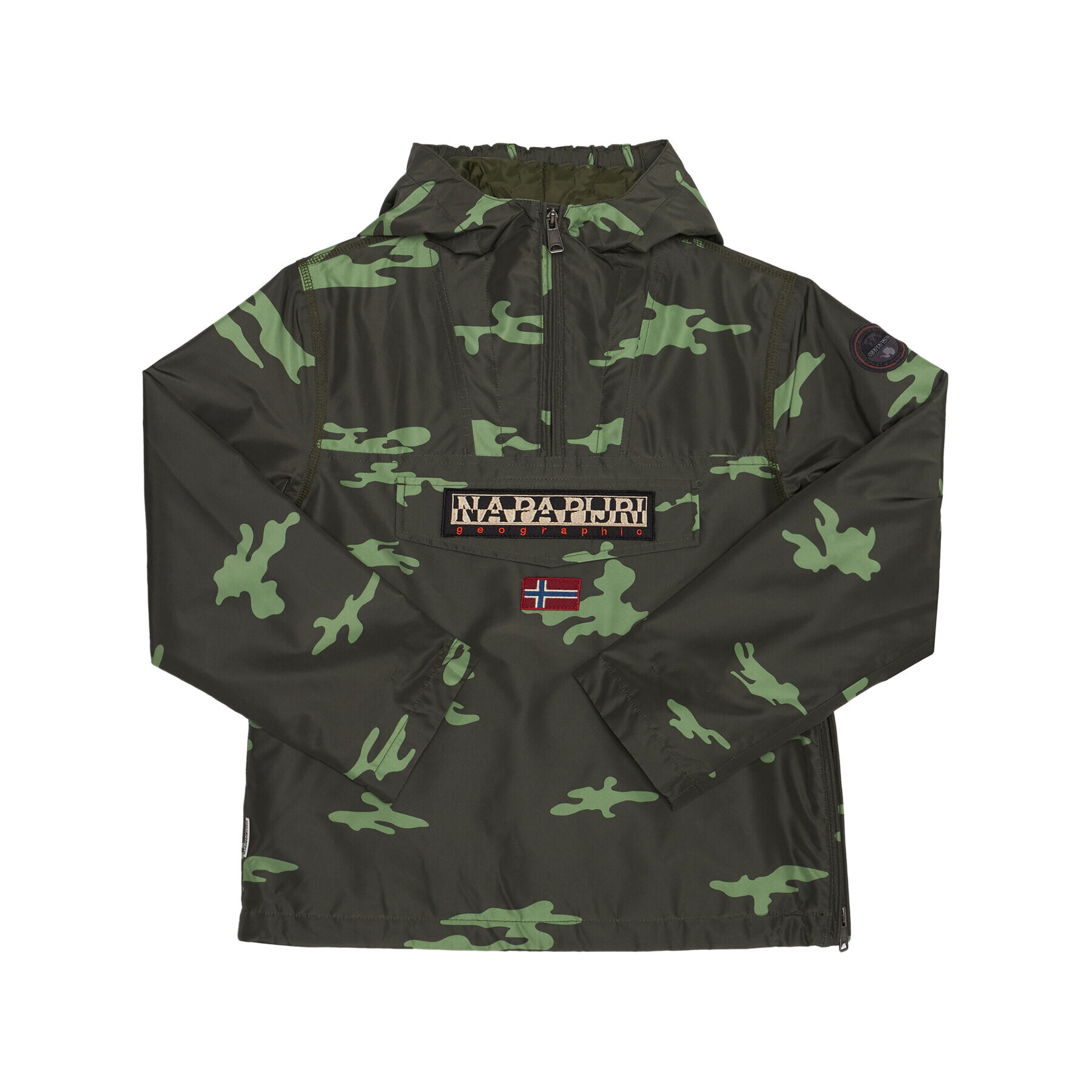 Napapijri Анорак Rainforest Camu W NP0A4EPG D Зелен Regular Fit - Pepit.bg