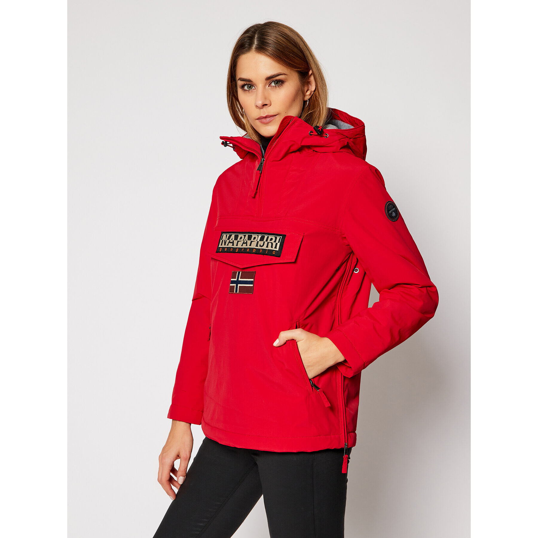 Napapijri Анорак Rainforest NP0A4EH2 Червен Regular Fit - Pepit.bg