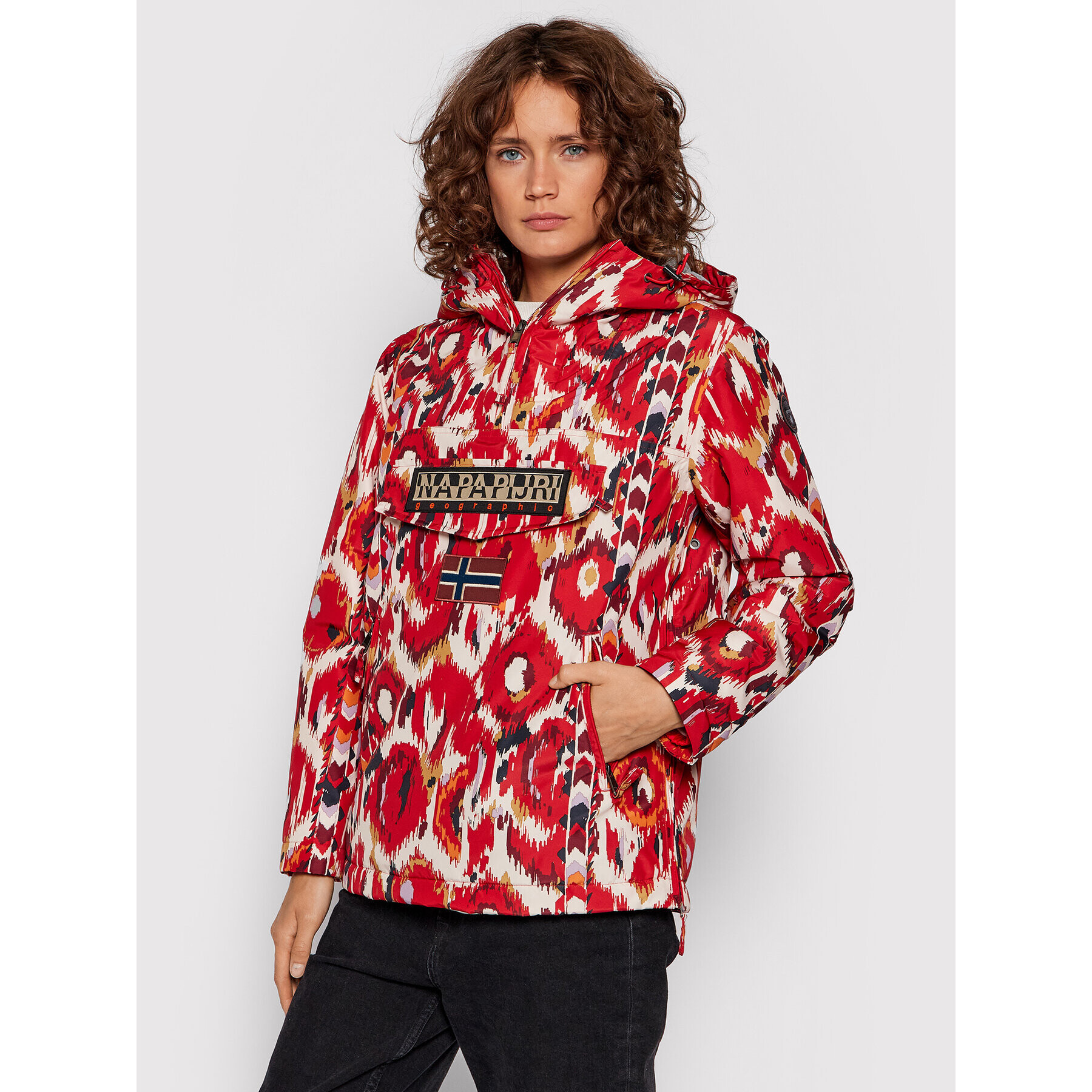 Napapijri Анорак Rainforest Prt 1 NP0A4EH1 Цветен Regular Fit - Pepit.bg