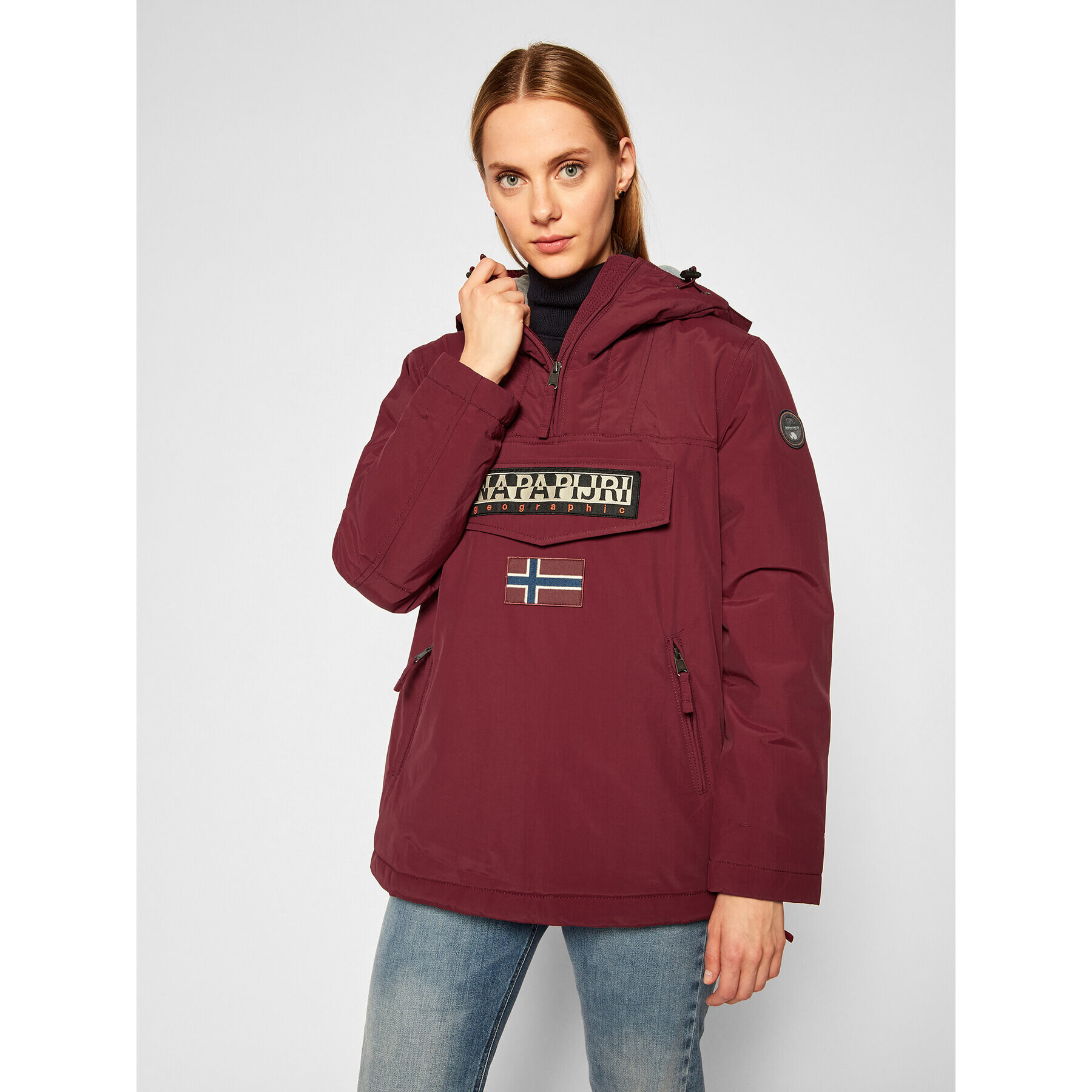 Napapijri Анорак Rainforest W Pkt 3 NP0A4EH2 Бордо Regular Fit - Pepit.bg