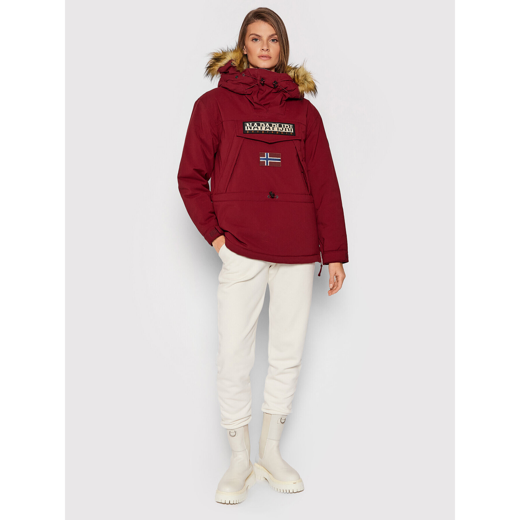Napapijri Анорак Skidoo Wom Ef 3 NP0A4EVI Бордо Regular Fit - Pepit.bg