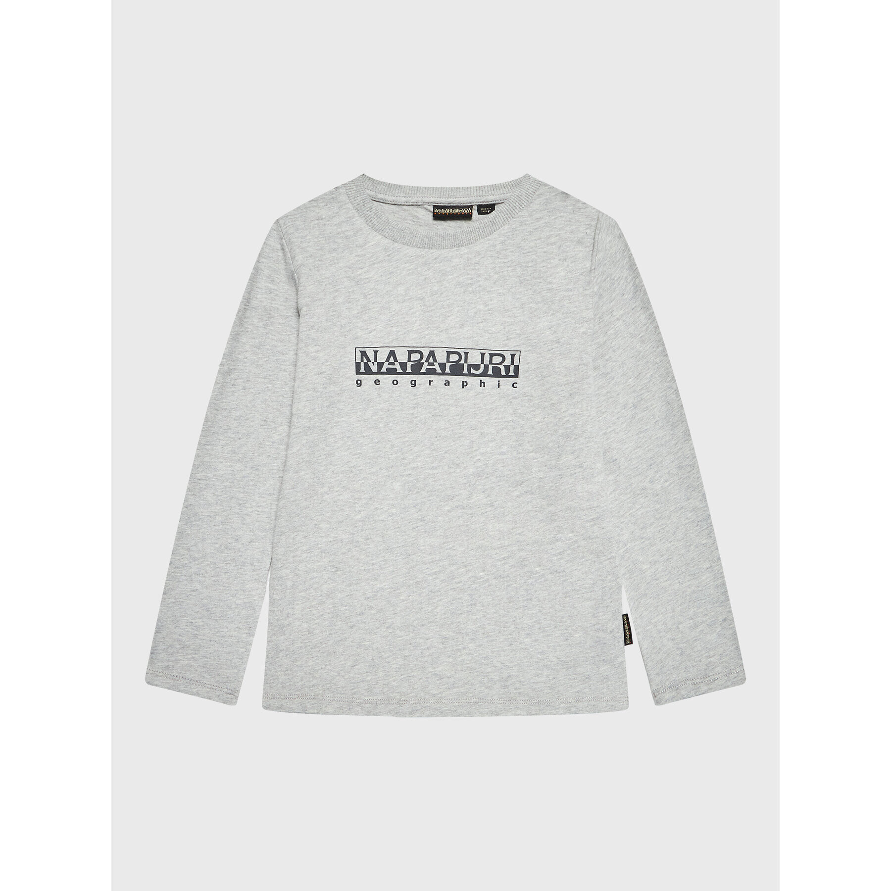 Napapijri Блуза S-Box NP0A4GNI S Сив Regular Fit - Pepit.bg