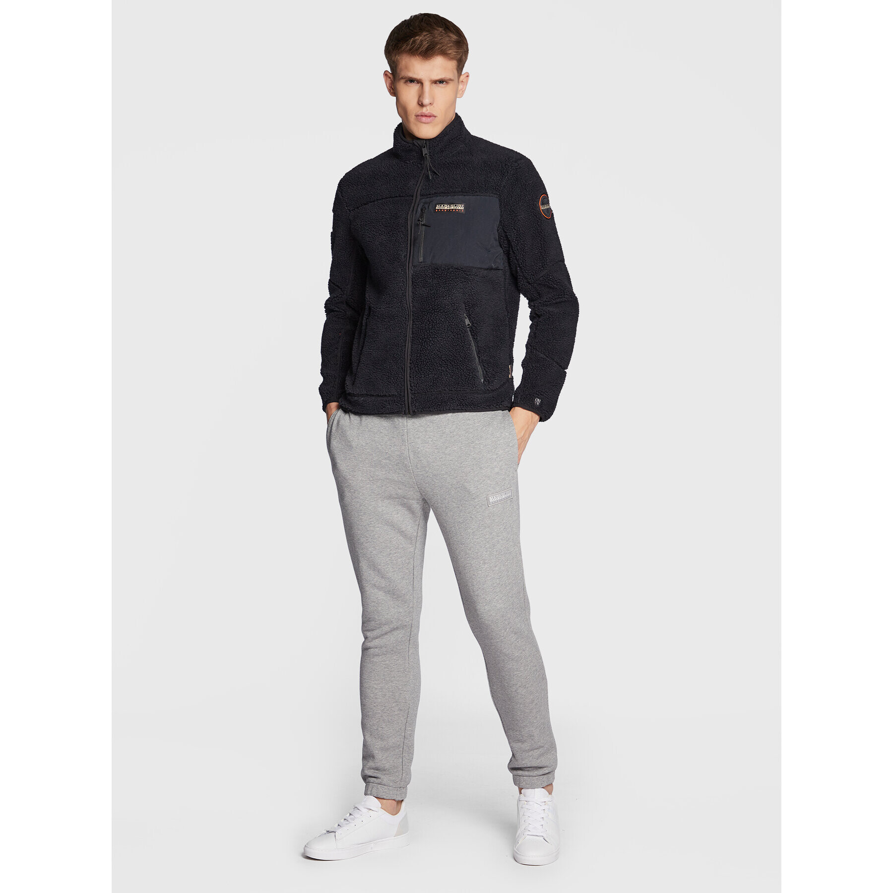 Napapijri Долнище анцуг M-Morgex 2 NP0A4GK1 Сив Regular Fit - Pepit.bg