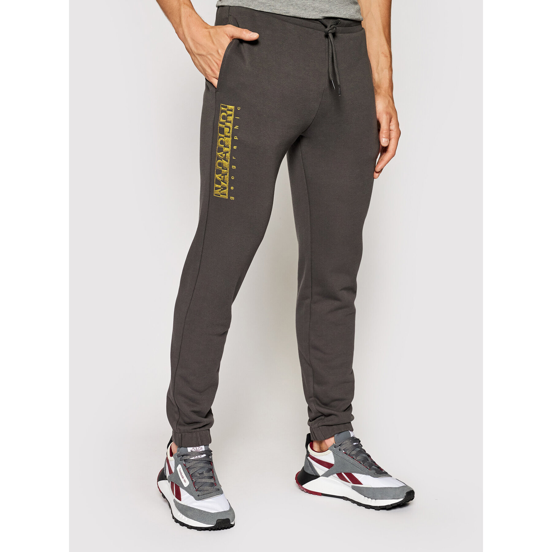 Napapijri Долнище анцуг Mallar NP0A4FA9 Сив Regular Fit - Pepit.bg