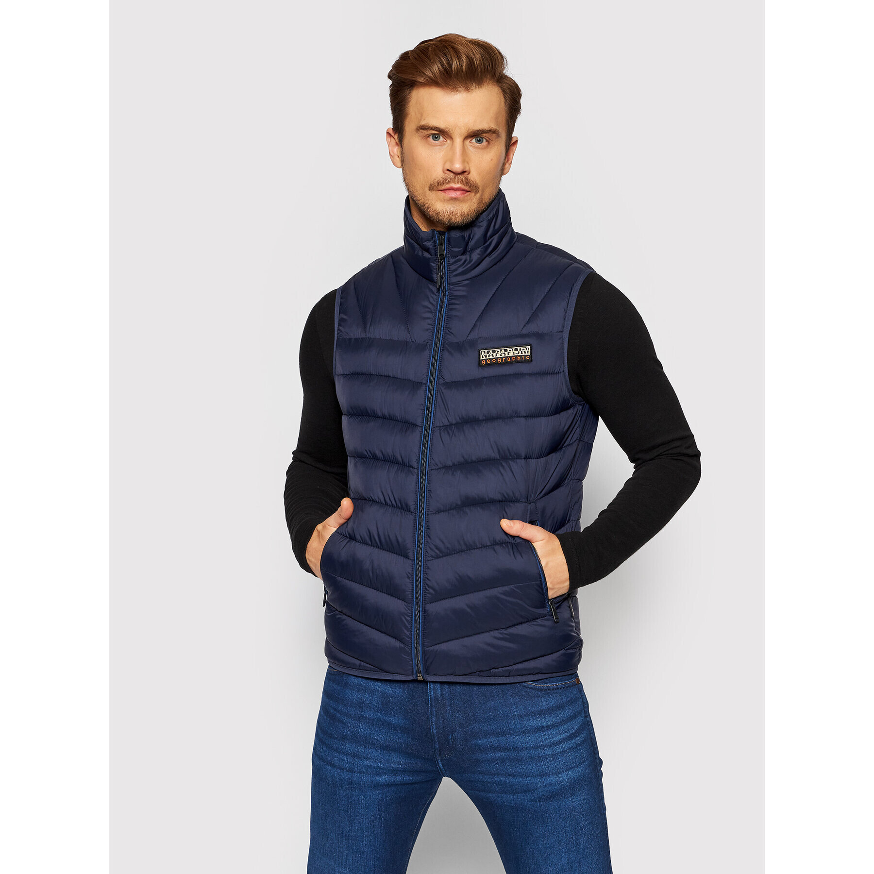 Napapijri Елек Aerons NP0A4FPW Тъмносин Regular Fit - Pepit.bg