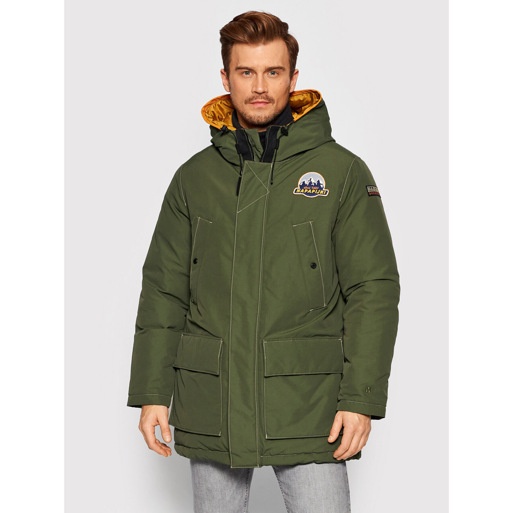 Napapijri Парка Asther NP0A4FLI Зелен Regular Fit - Pepit.bg