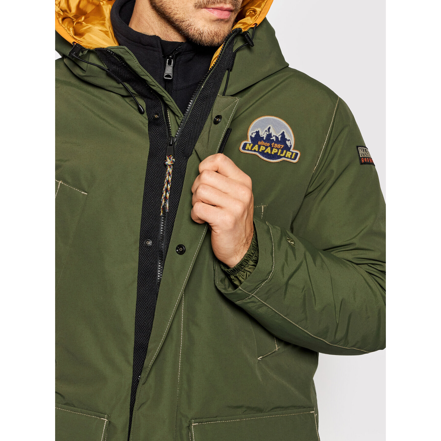 Napapijri Парка Asther NP0A4FLI Зелен Regular Fit - Pepit.bg
