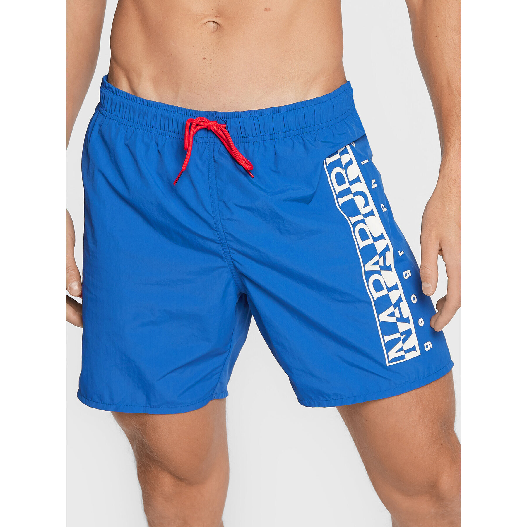 Napapijri Плувни шорти V-Box NP0A4GAH Син Regular Fit - Pepit.bg