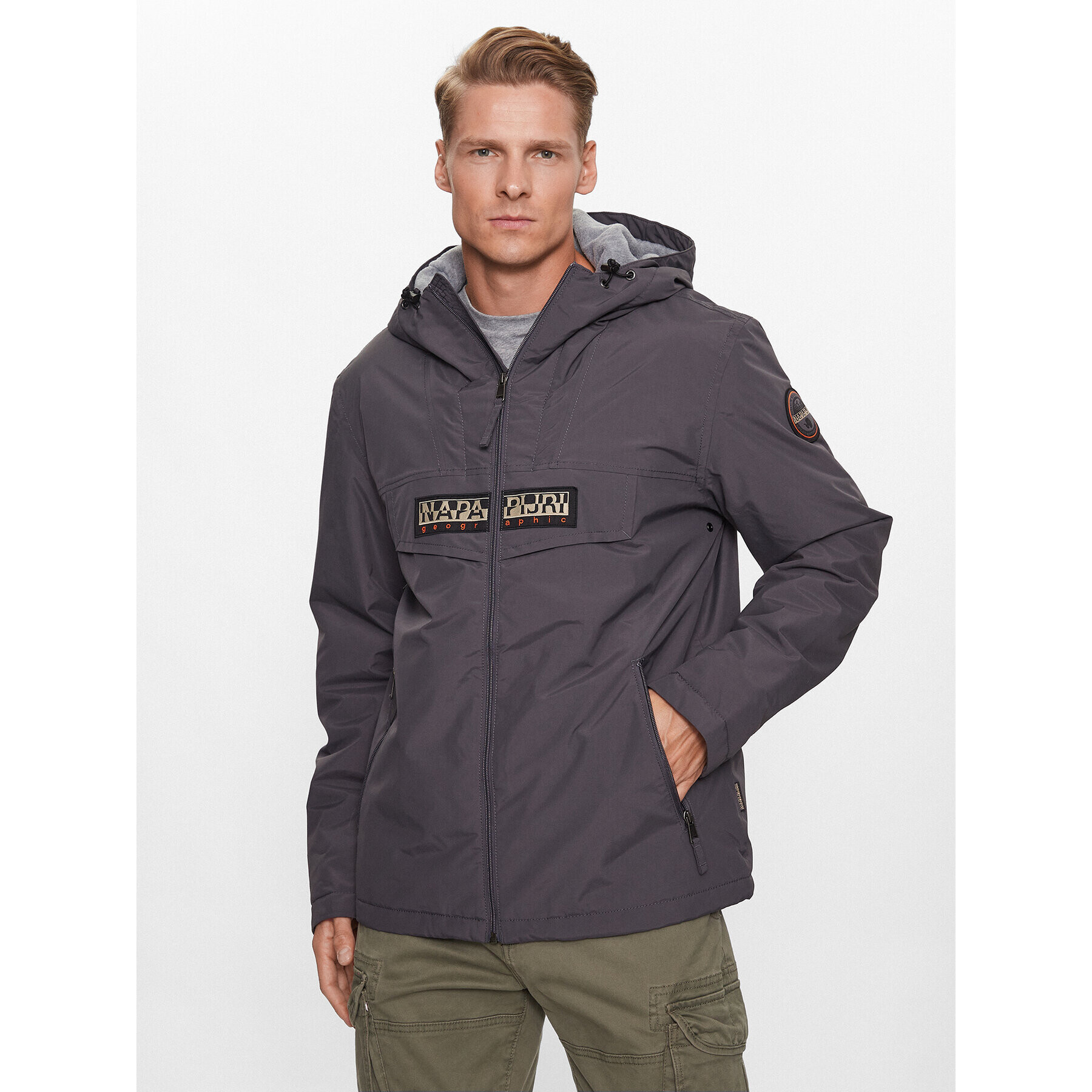 Napapijri Преходно яке Rainforest NP0A4HES Сив Regular Fit - Pepit.bg