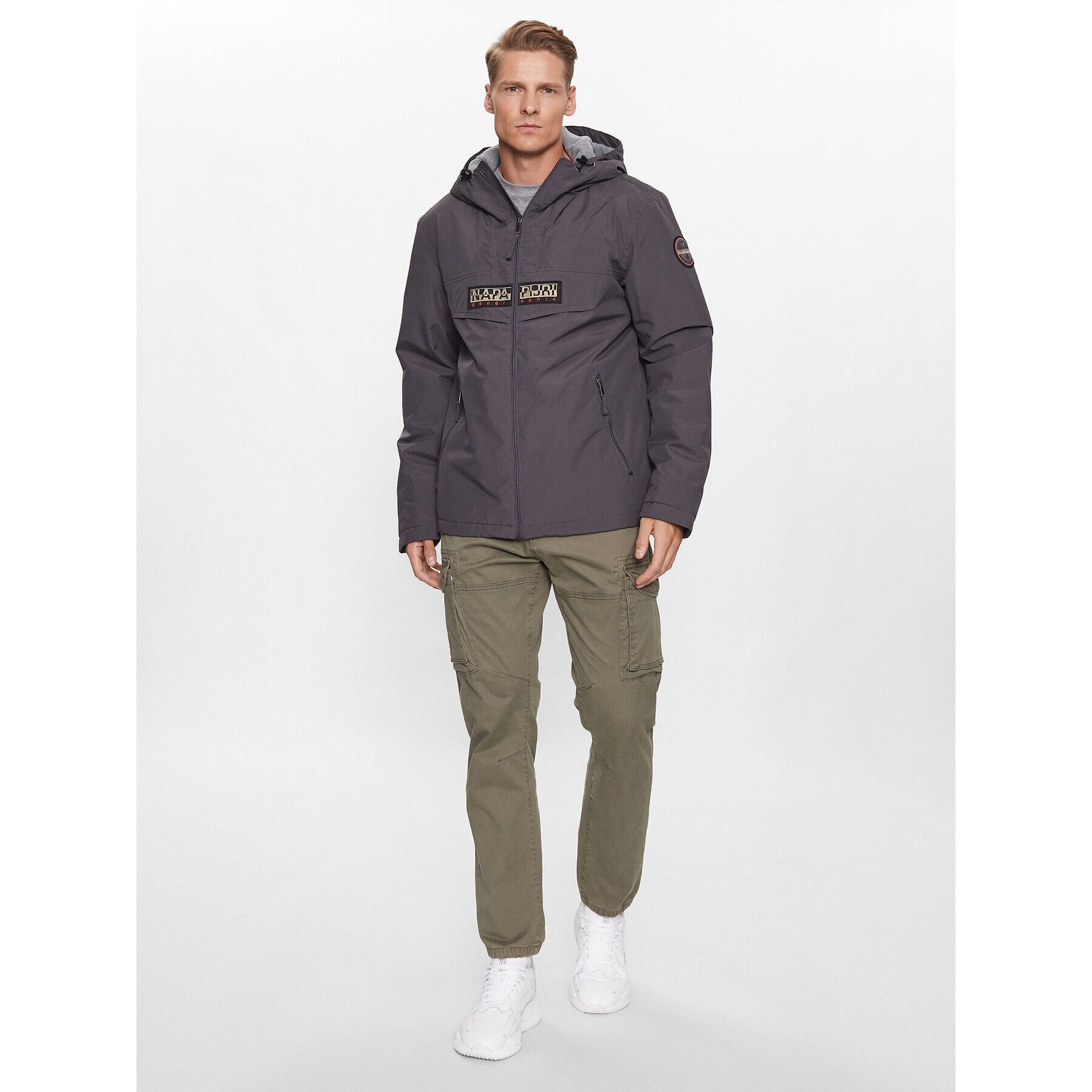 Napapijri Преходно яке Rainforest NP0A4HES Сив Regular Fit - Pepit.bg