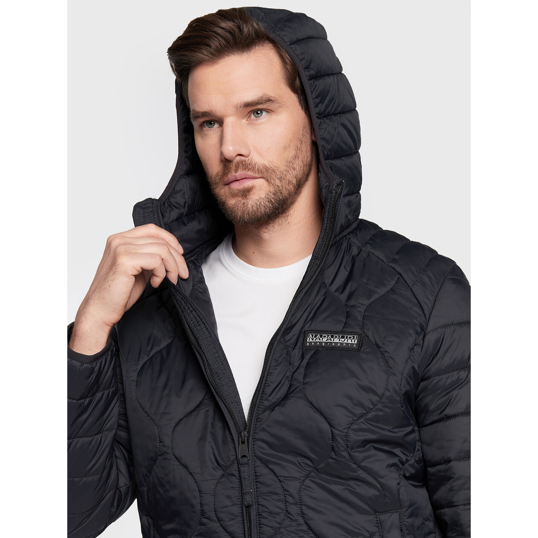 Napapijri Пухено яке A-Morgex NP0A4GJI Черен Regular Fit - Pepit.bg
