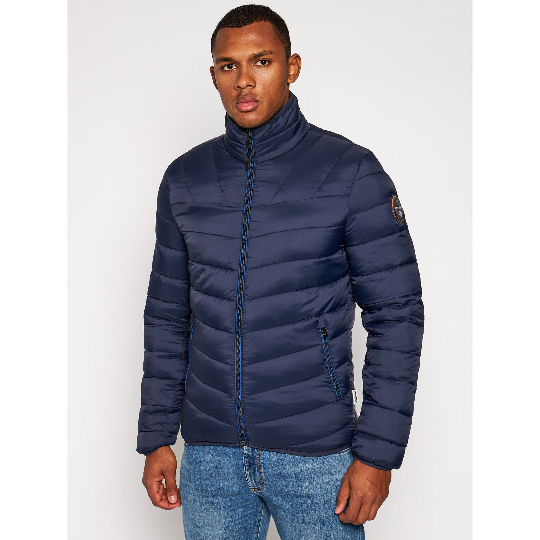 Napapijri Пухено яке Aerons NP0A4ENM Тъмносин Regular Fit - Pepit.bg