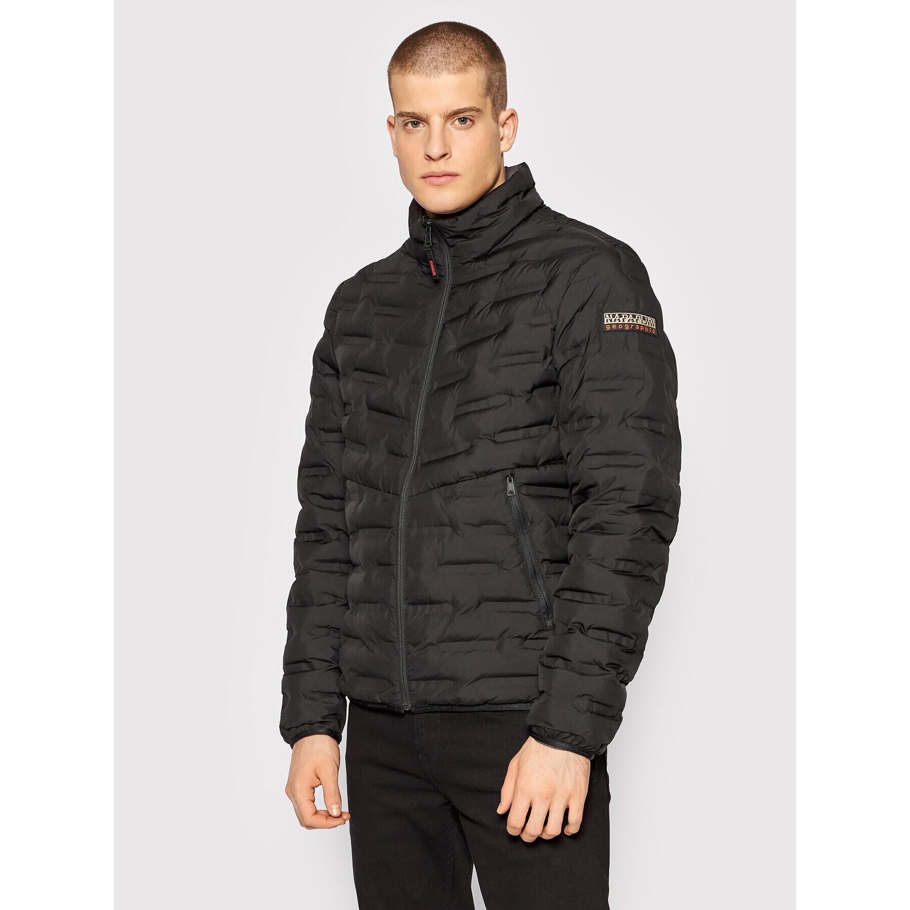 Napapijri Пухено яке Alvar NP0A4FLW Черен Regular Fit - Pepit.bg