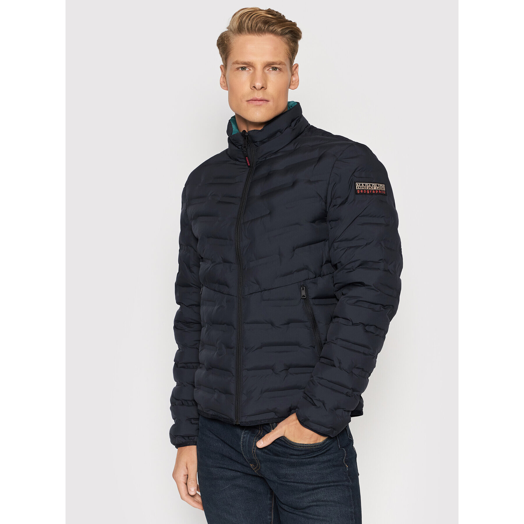 Napapijri Пухено яке Alvar NP0A4FLW Тъмносин Regular Fit - Pepit.bg