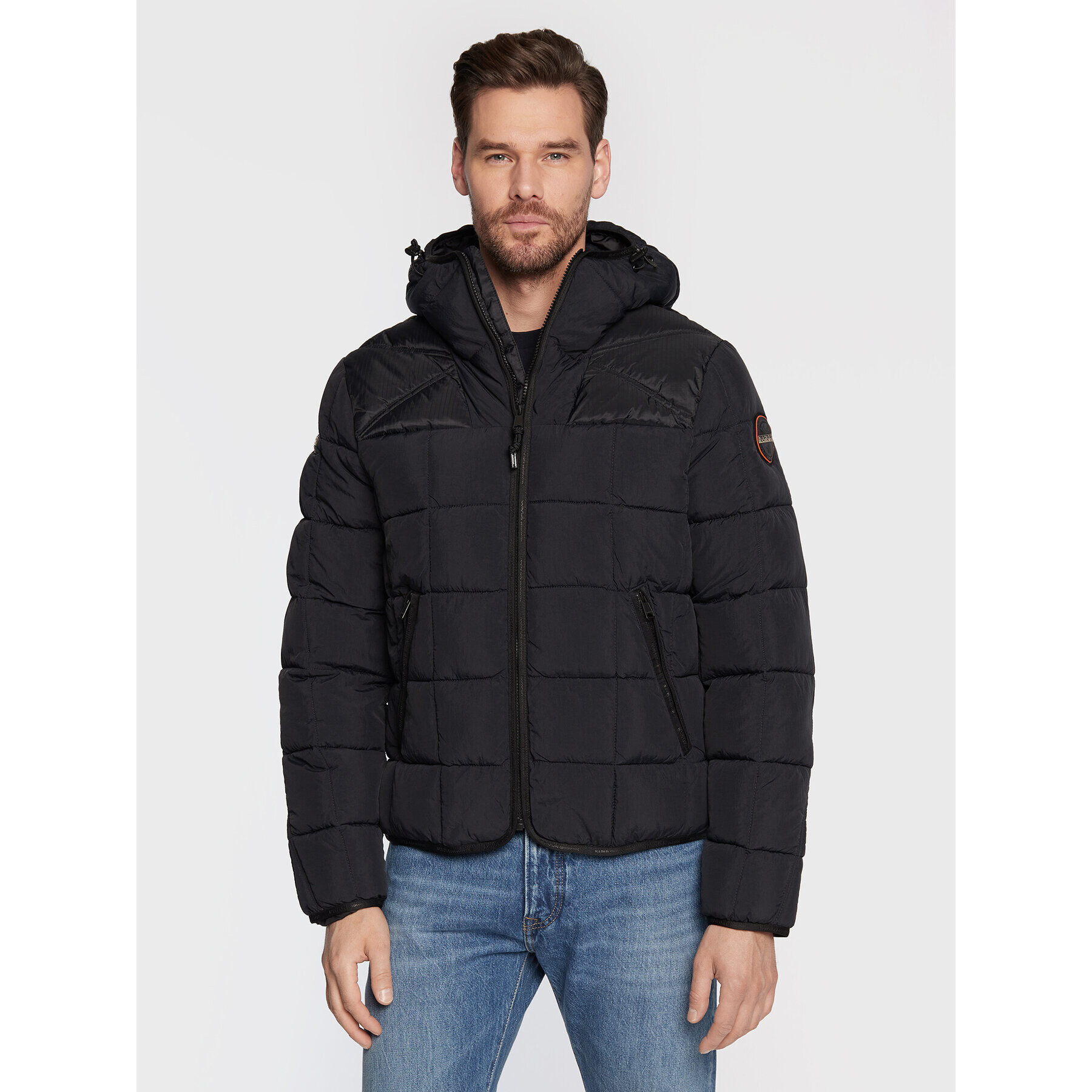 Napapijri Пухено яке Ariel NP0A4GOC Черен Regular Fit - Pepit.bg
