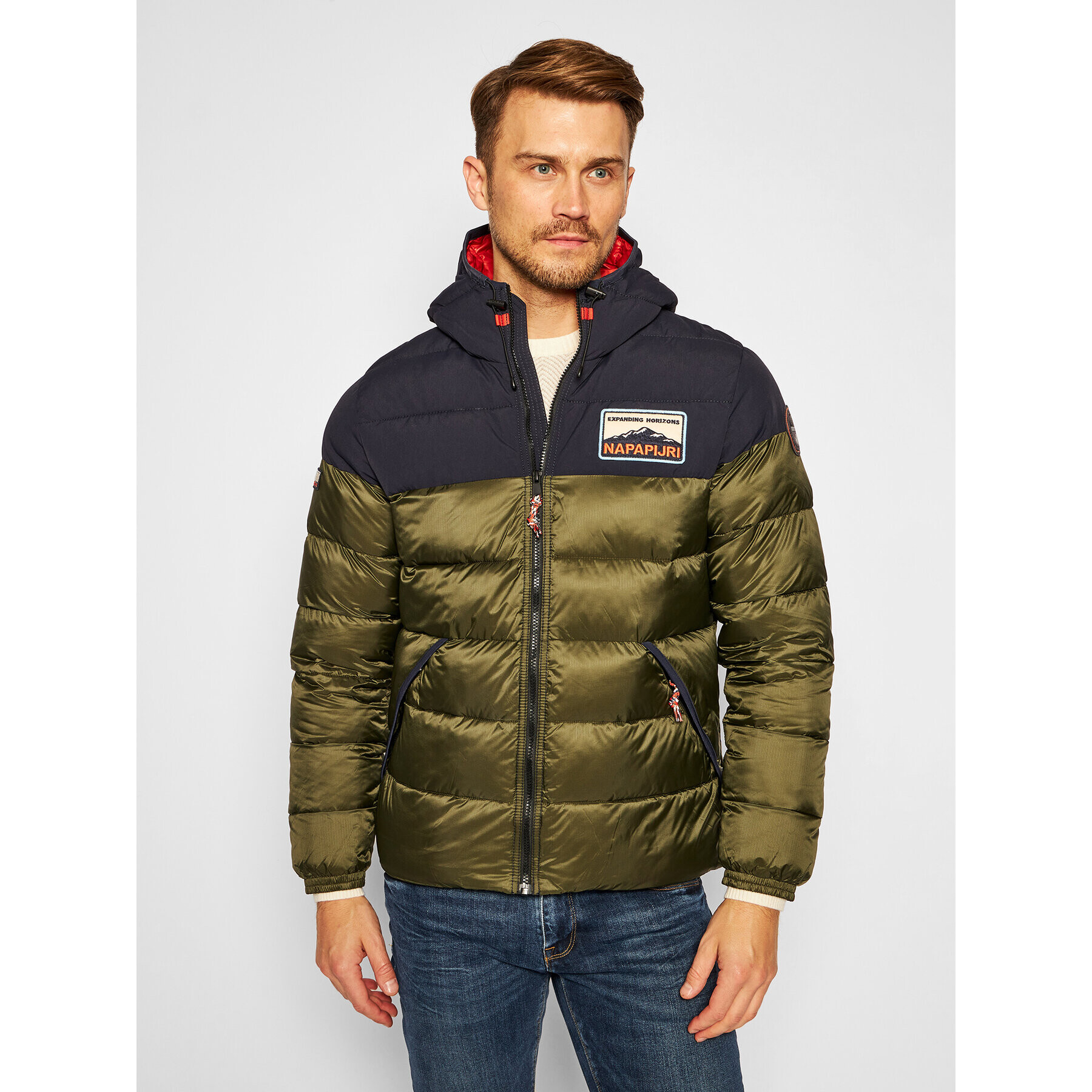 Napapijri Пухено яке Ater NP0A4ENR Зелен Regular Fit - Pepit.bg