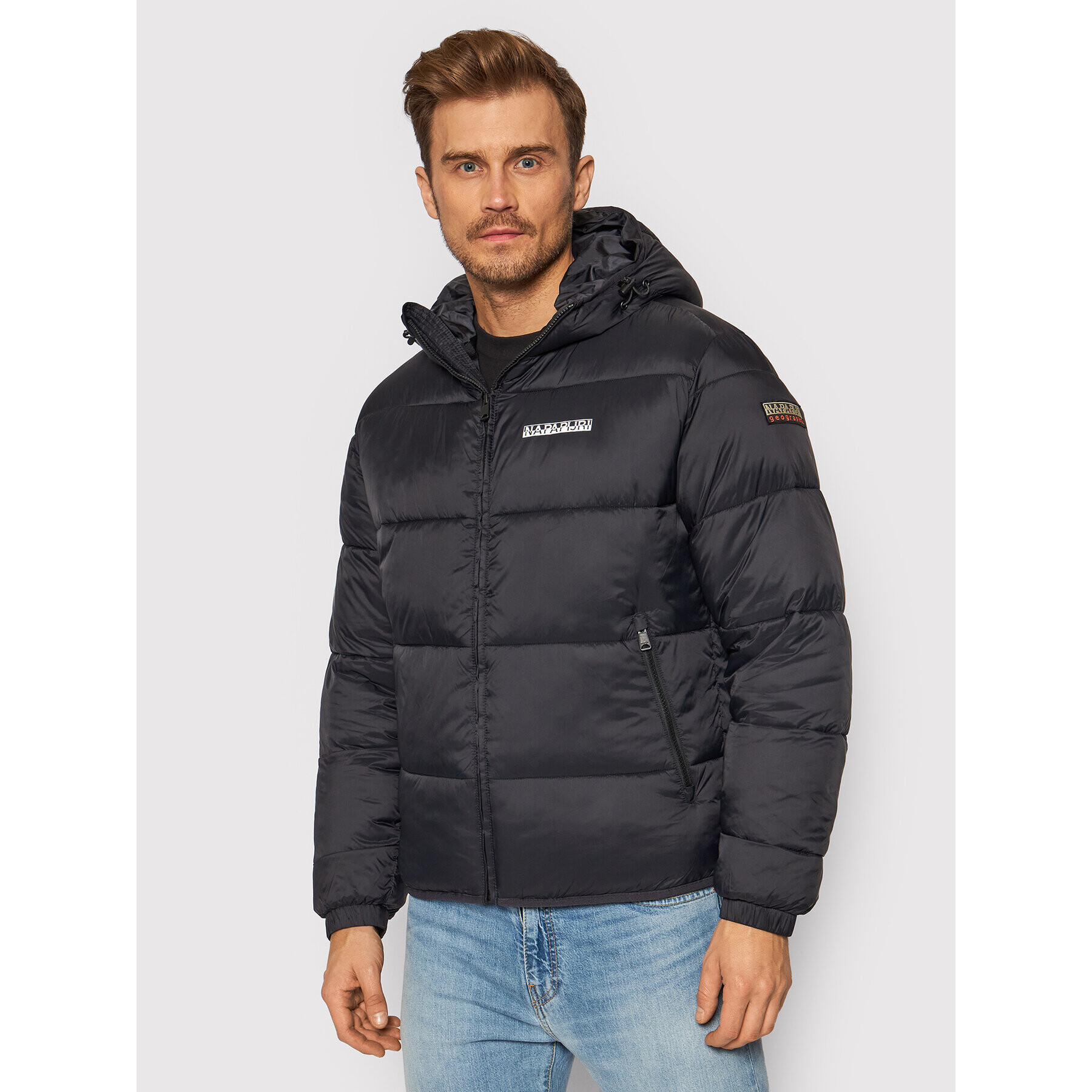 Napapijri Пухено яке Suomi NP0A4FPZ Черен Regular Fit - Pepit.bg