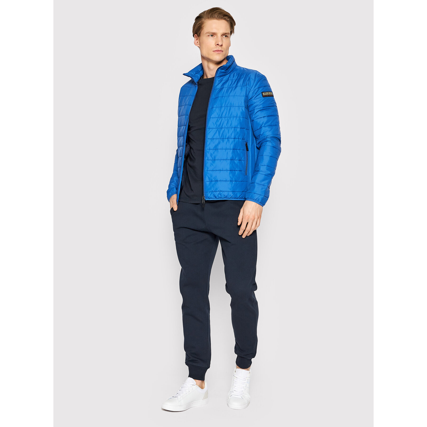 Napapijri Пухено яке Acalmar NP0A4GAT Син Slim Fit - Pepit.bg