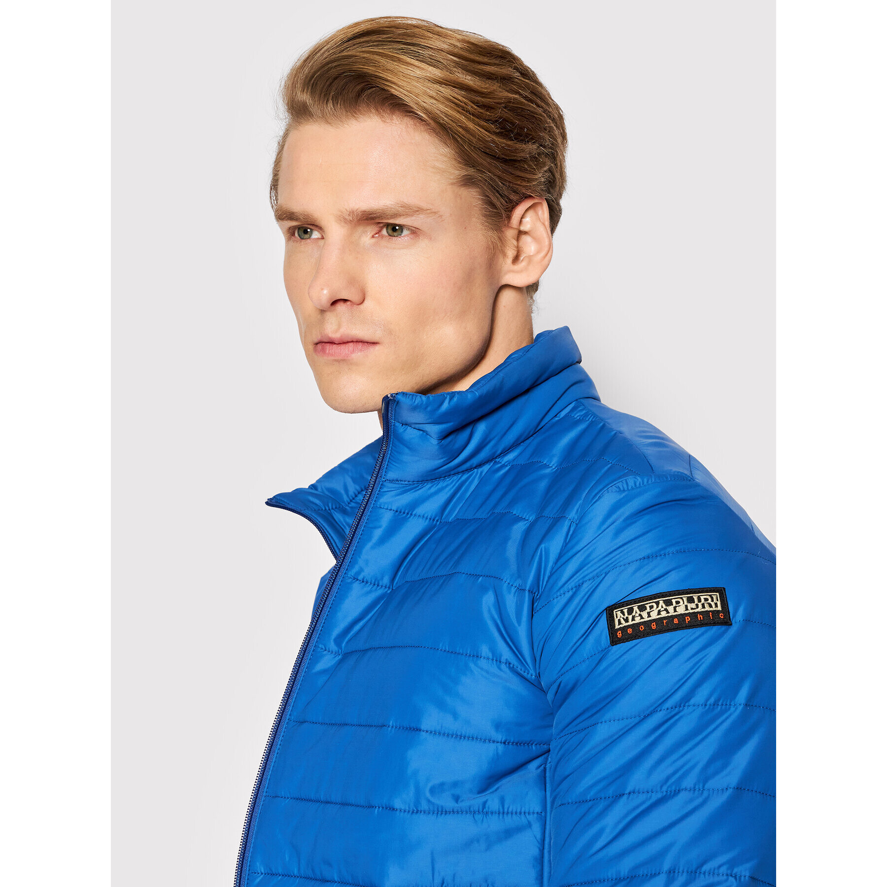 Napapijri Пухено яке Acalmar NP0A4GAT Син Slim Fit - Pepit.bg